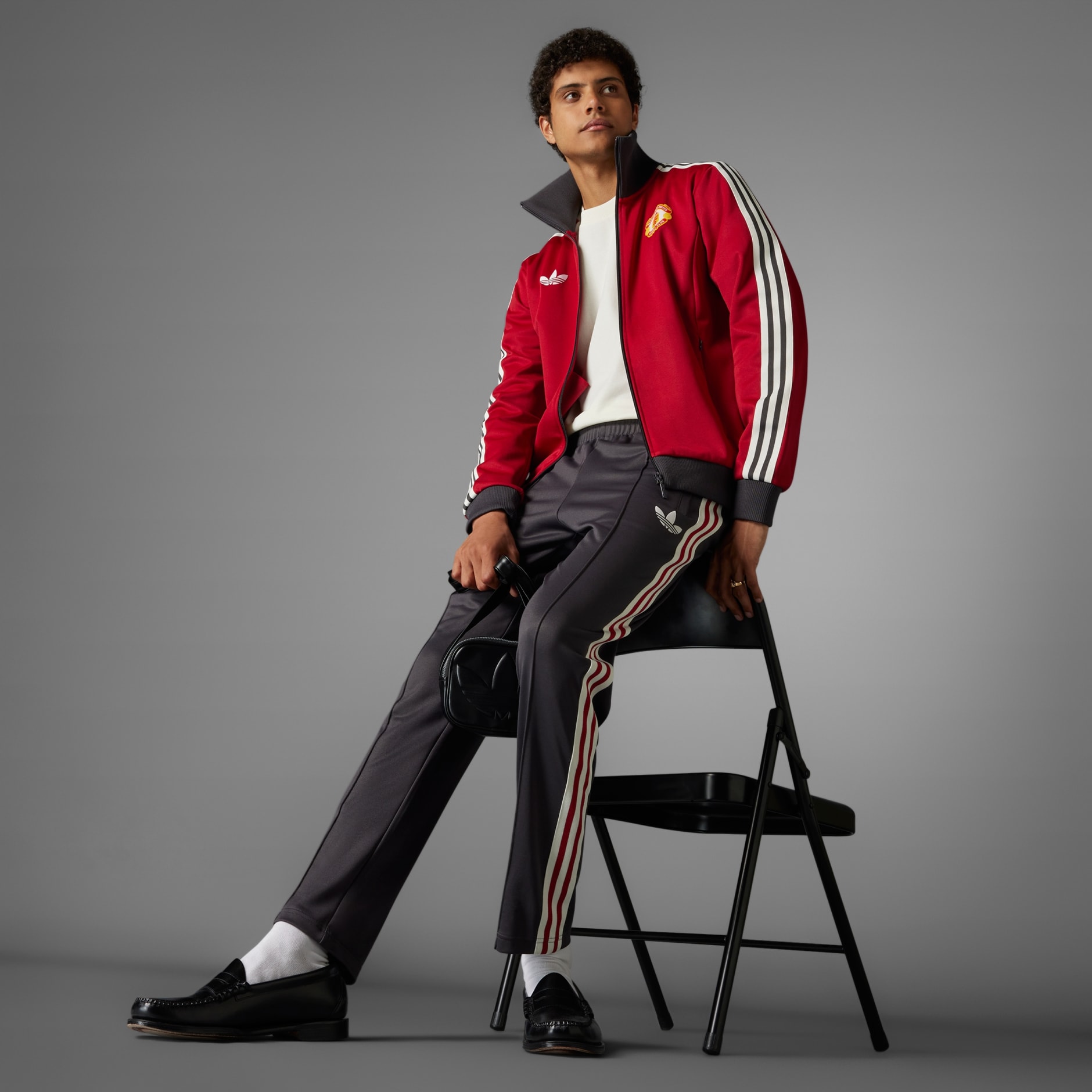 adidas Manchester United Originals Track Pants - Black