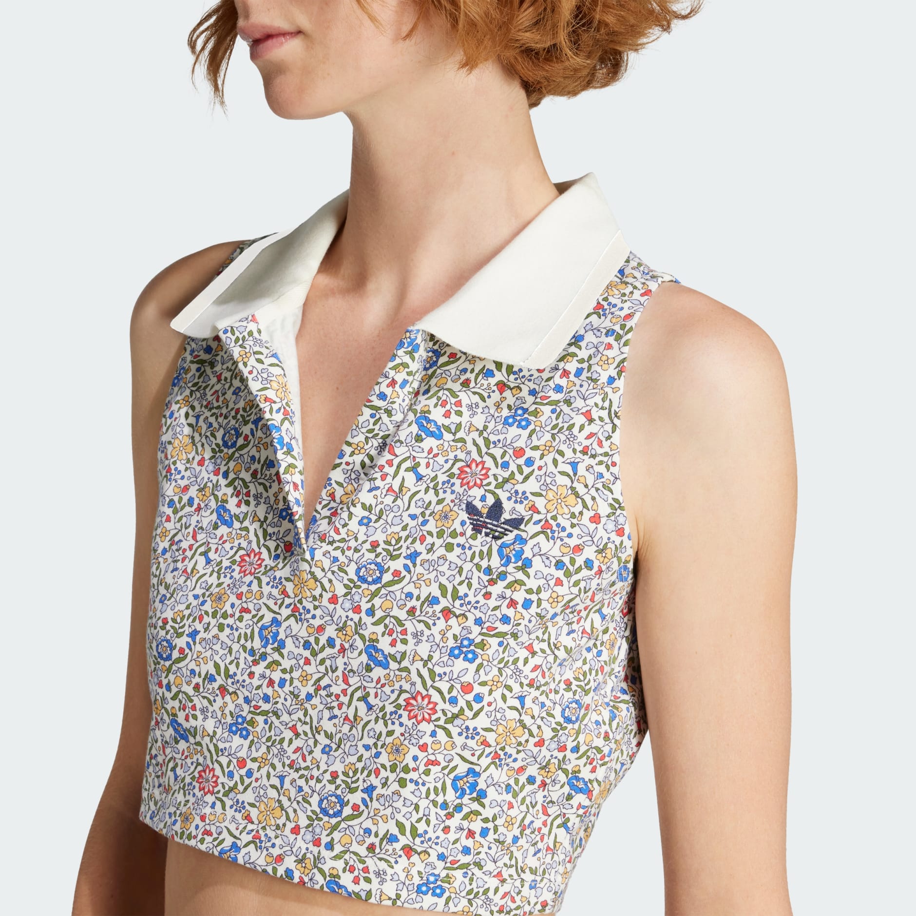 Polo scurt fără m&acirc;neci adidas Originals x Liberty London