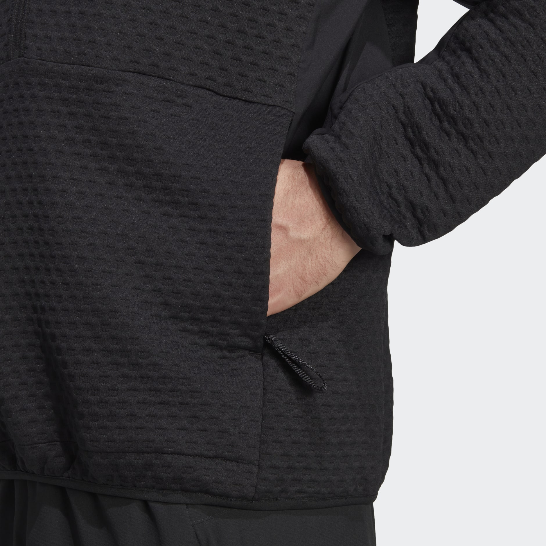 Men's Clothing - Terrex Utilitas 1/2-Zip Fleece Jacket - Black | adidas ...