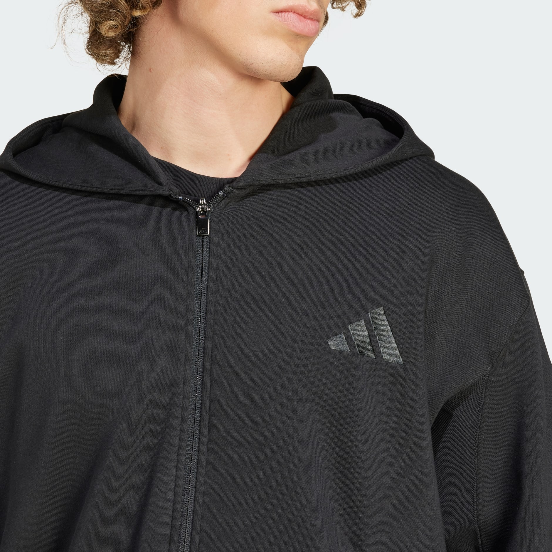 adidas ALL SZN Fleece Full-Zip Hoodie - Black | adidas UAE