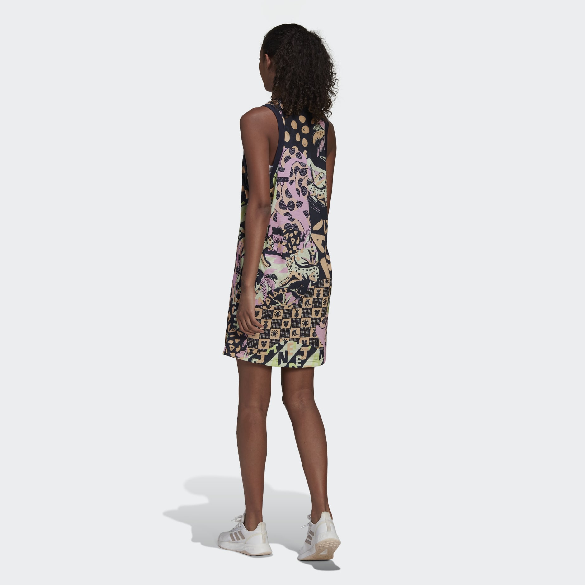 FARM Print Cotton Tank Dress