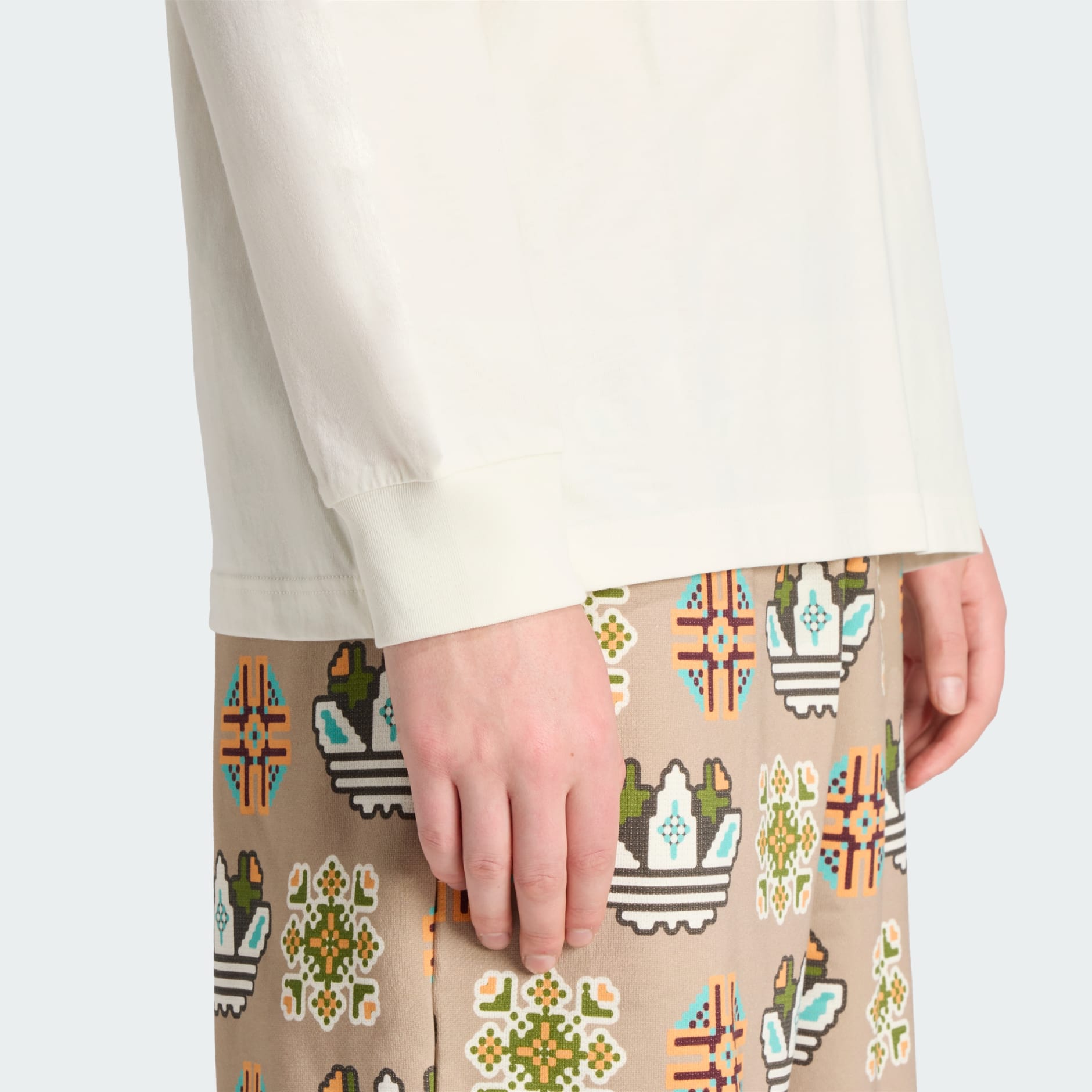 Tiles Loose Long Sleeve Tee