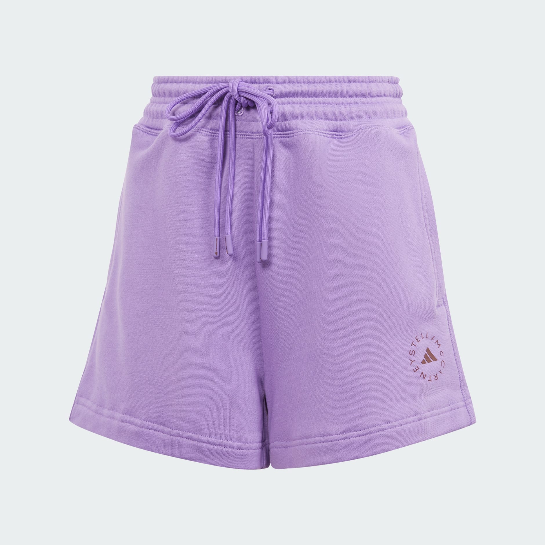 Purple Training shorts with logo ADIDAS by Stella McCartney