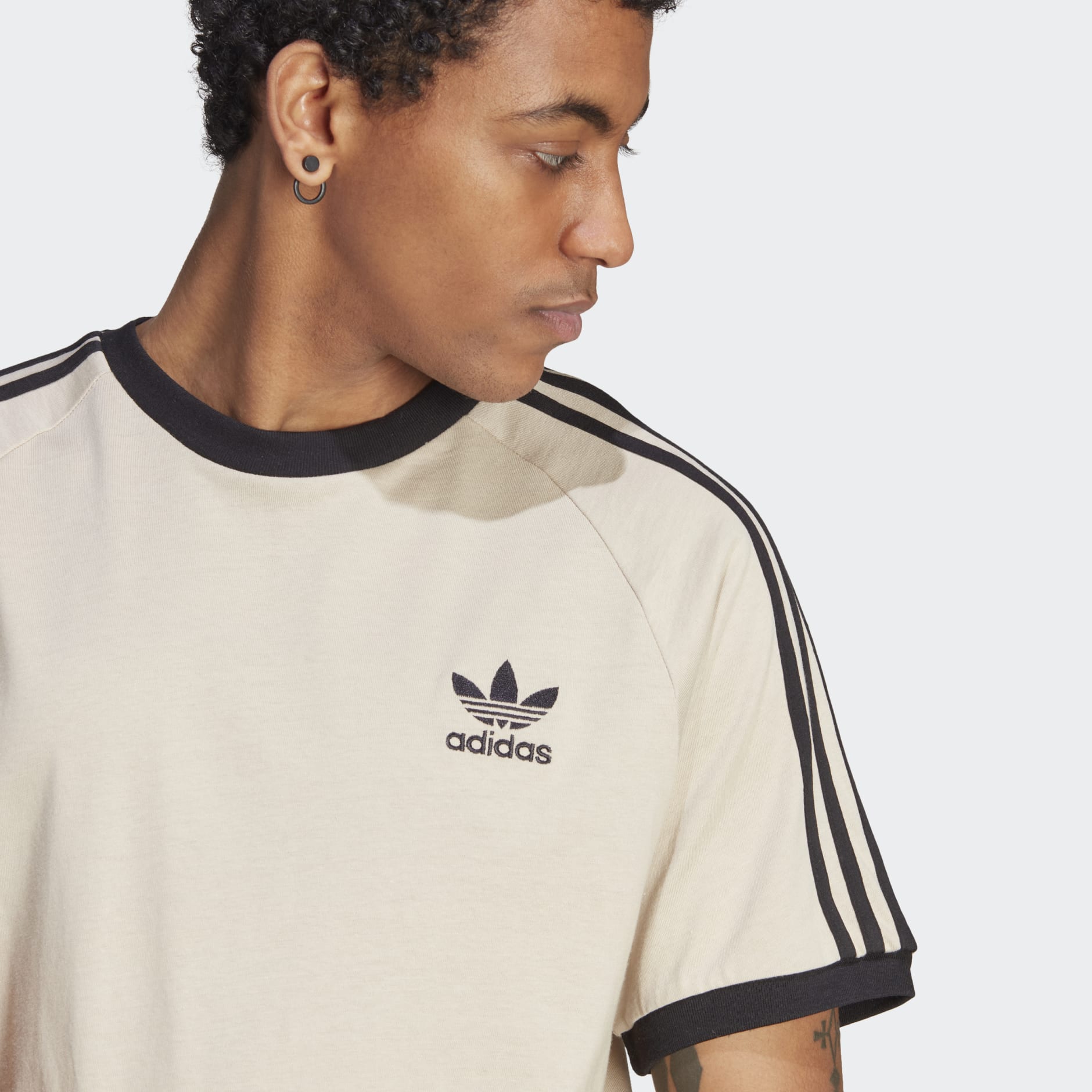 Clothing - Adicolor Classics 3-Stripes Tee - Beige | adidas Israel