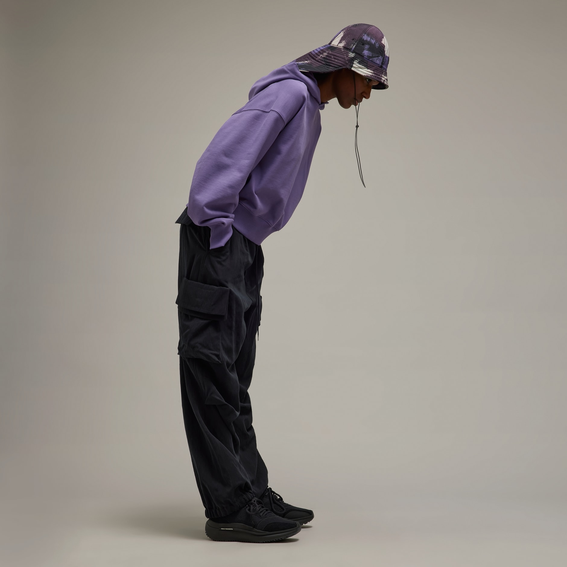 CLOTHING - Y-3 Organic Cotton Terry Boxy Hoodie - Purple