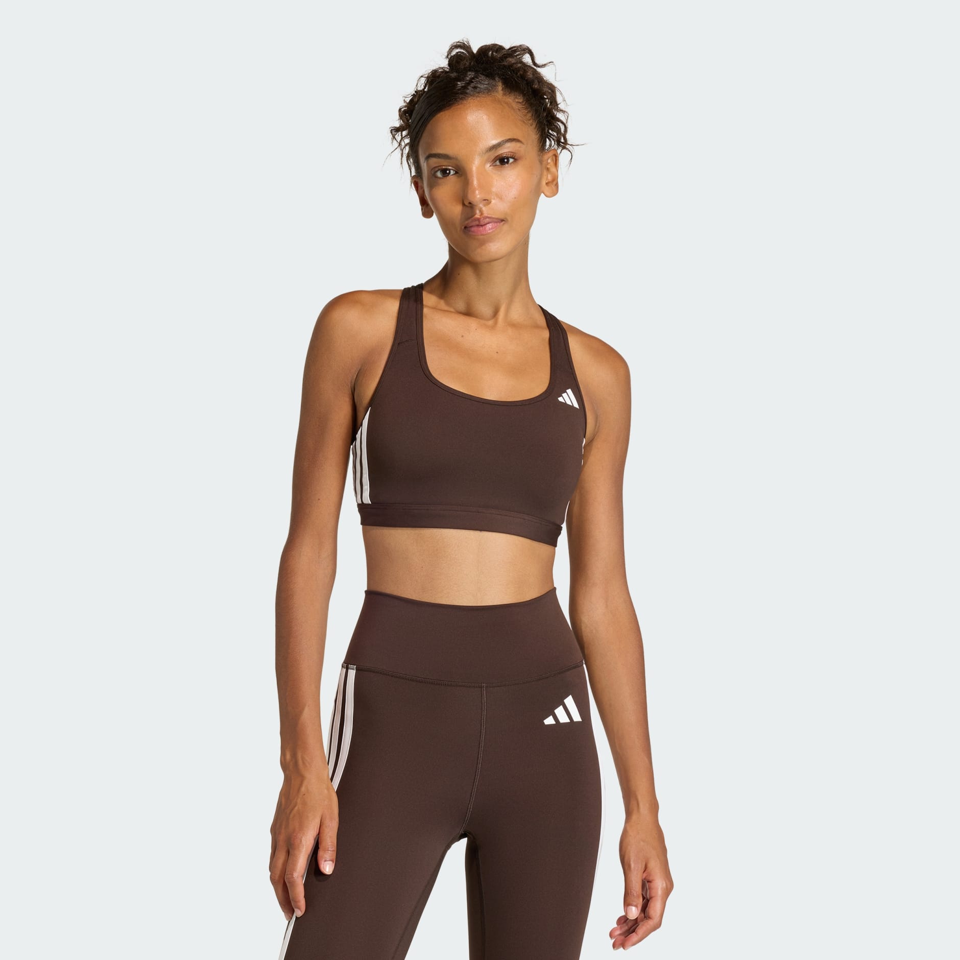 Optime Essentials Workout 3-Stripes Medium Support Bra