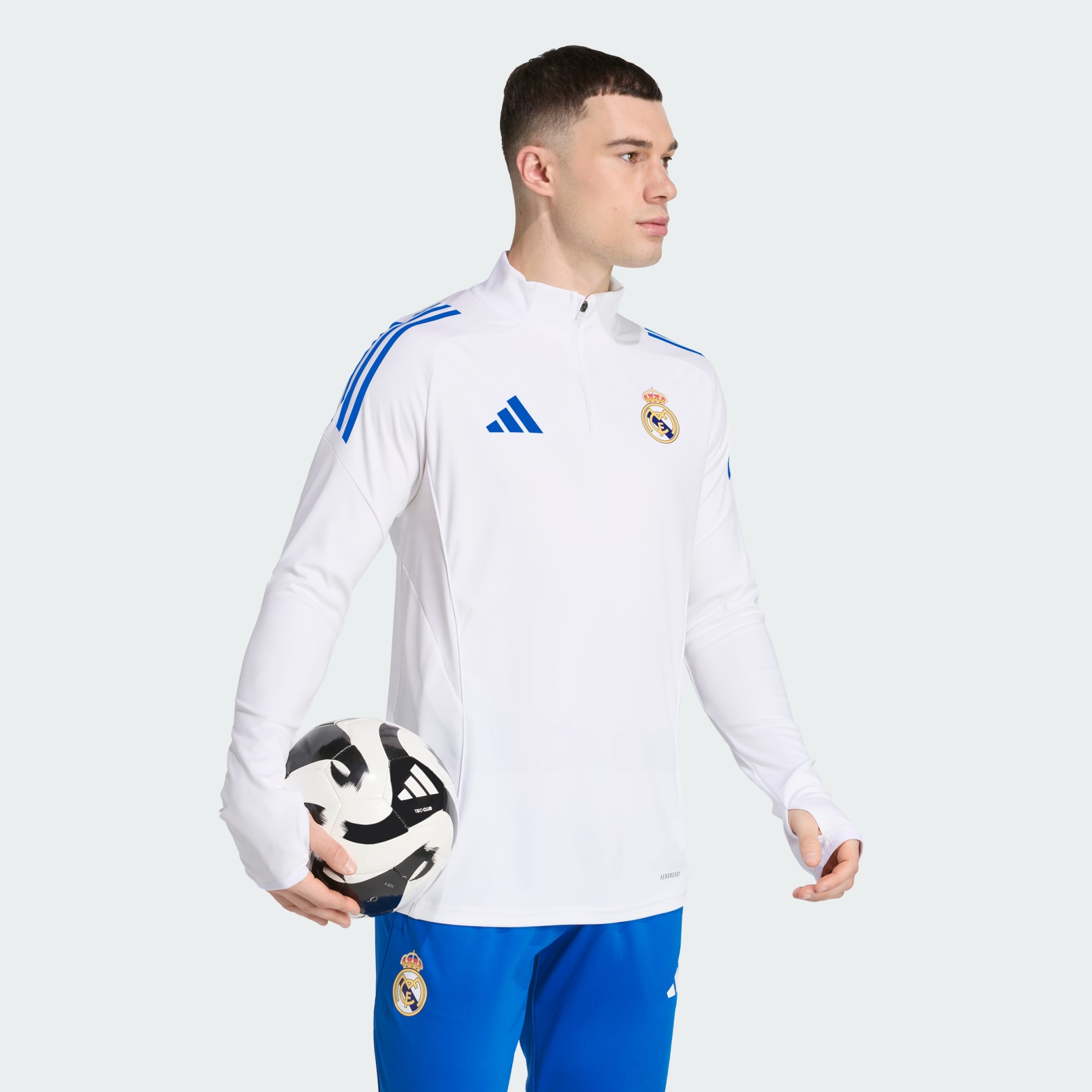 皇家馬德里Tiro 25 比賽訓練上衫- 白色| adidas香港官方網上商店