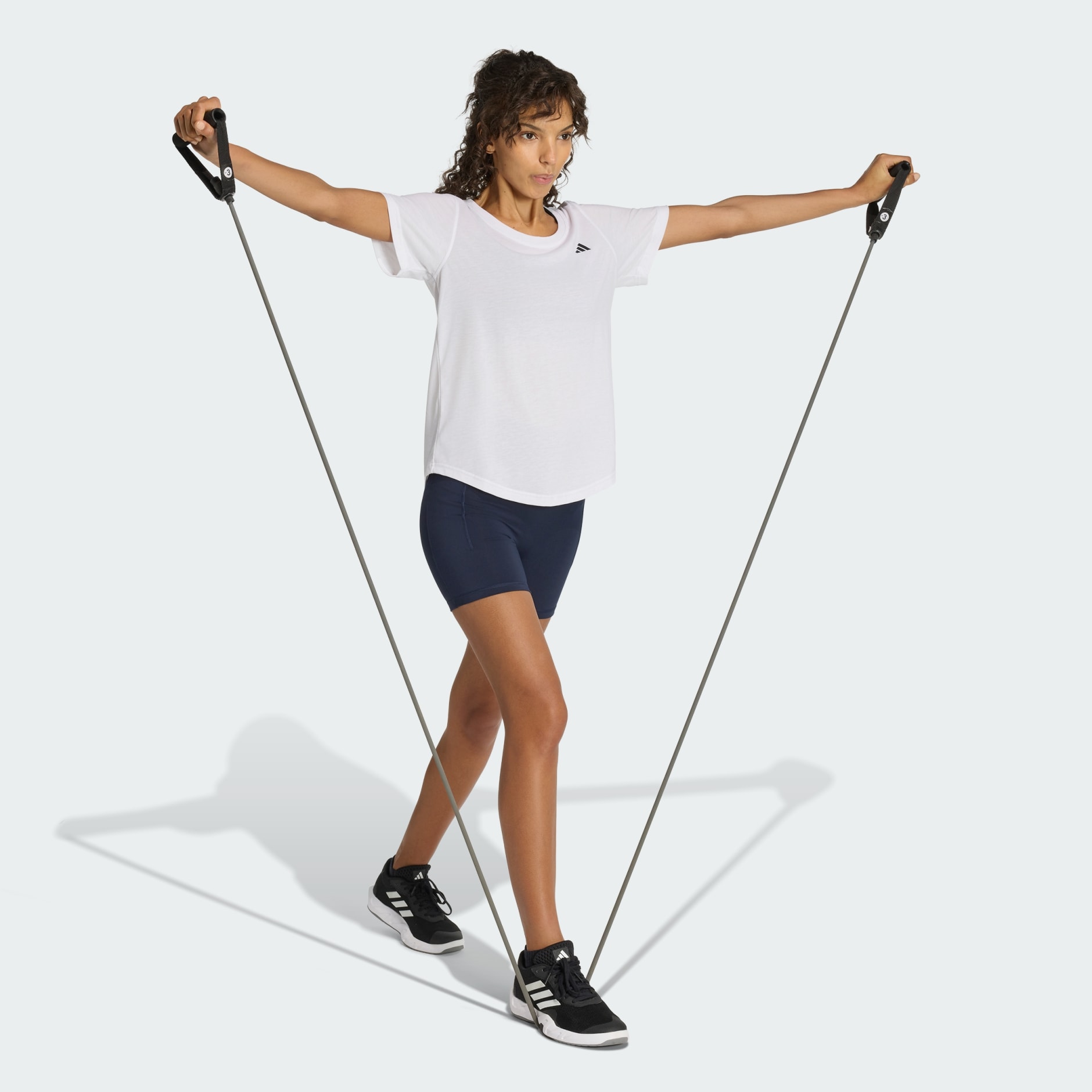 Colanți scurți All Me Booty Studio cu 3 dungi