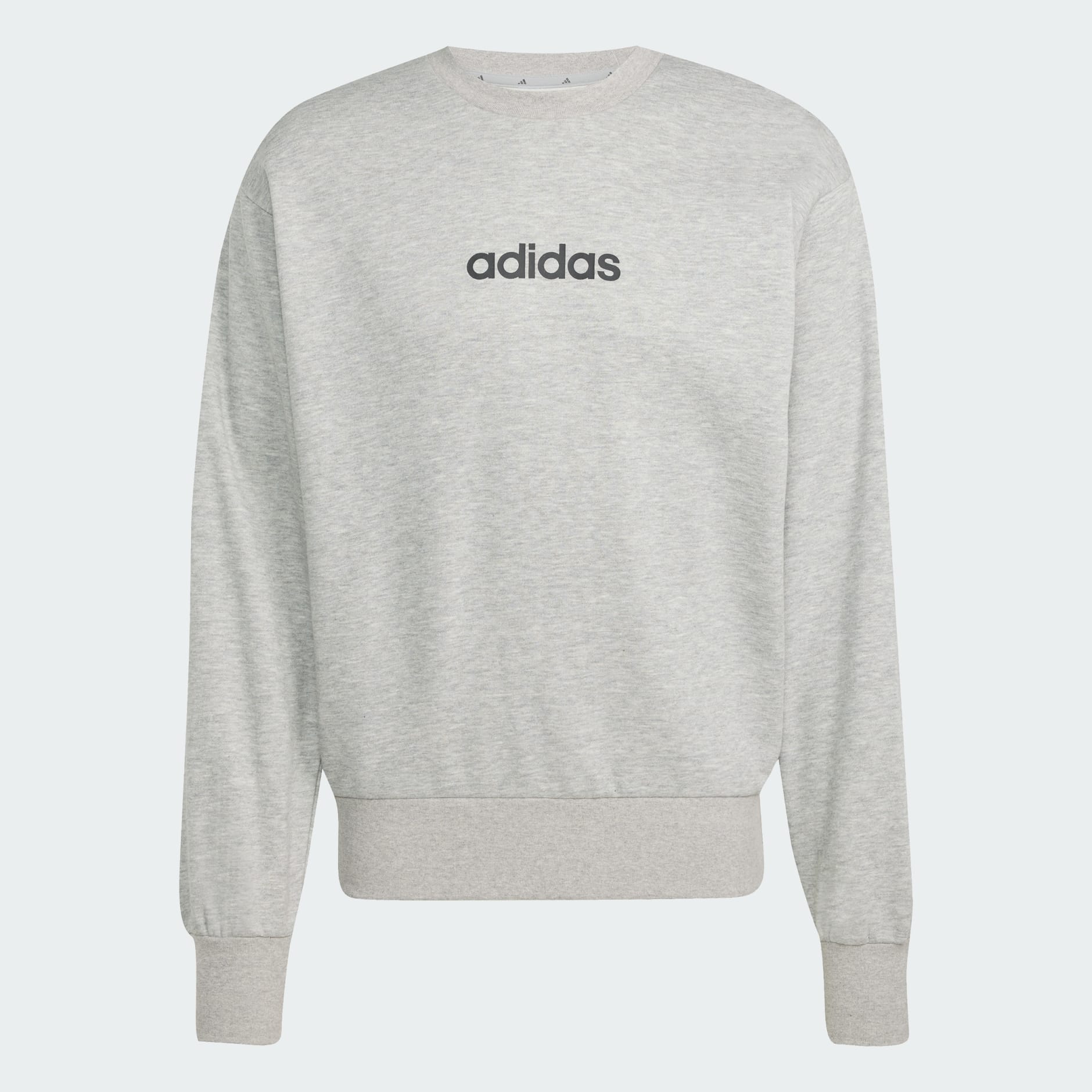 adidas originals linear fleece crew sweatshirt
