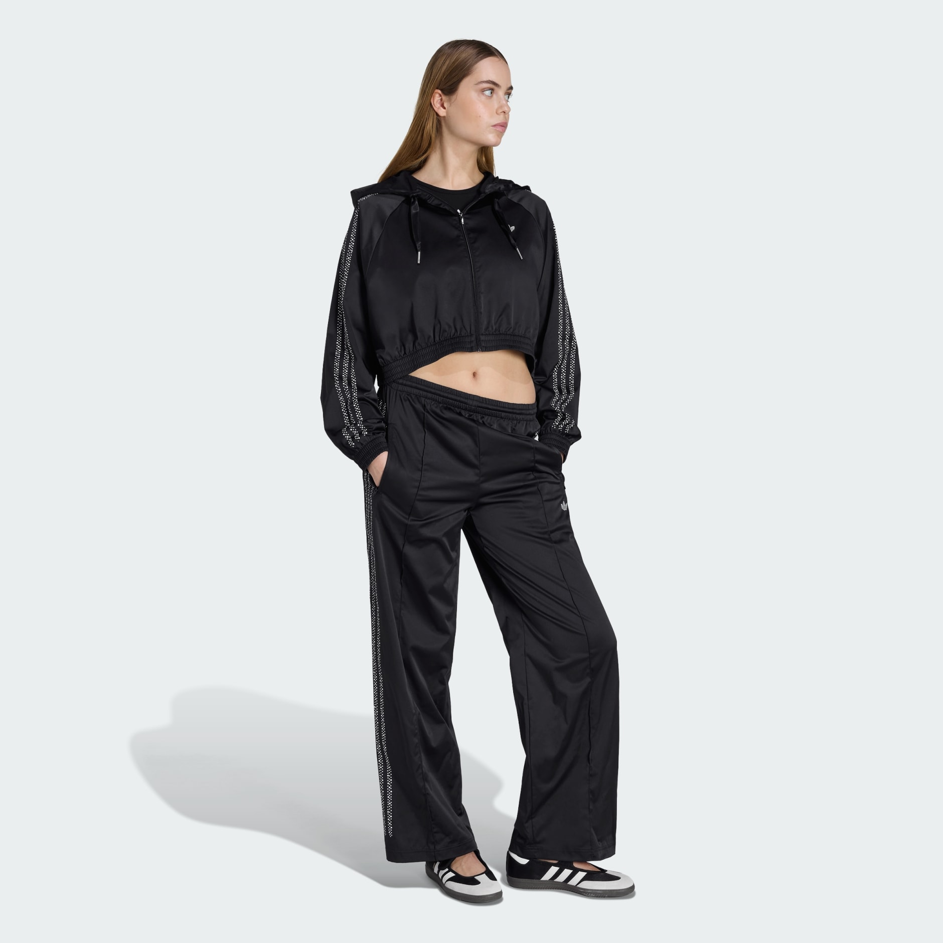 PEARL CROPPED ZIP HOODIE