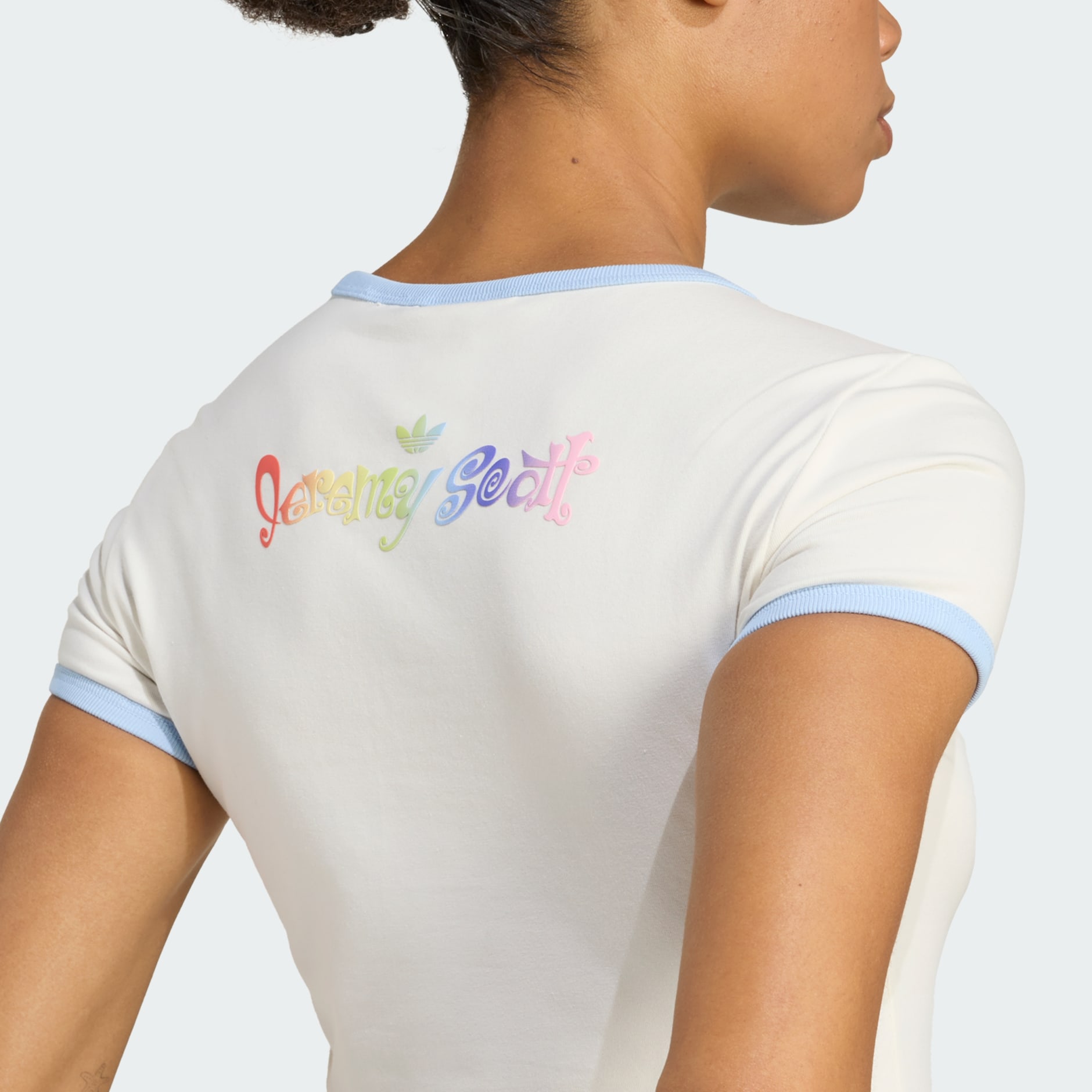 Uska majica s grafičkim motivima adidas x Jeremy Scott