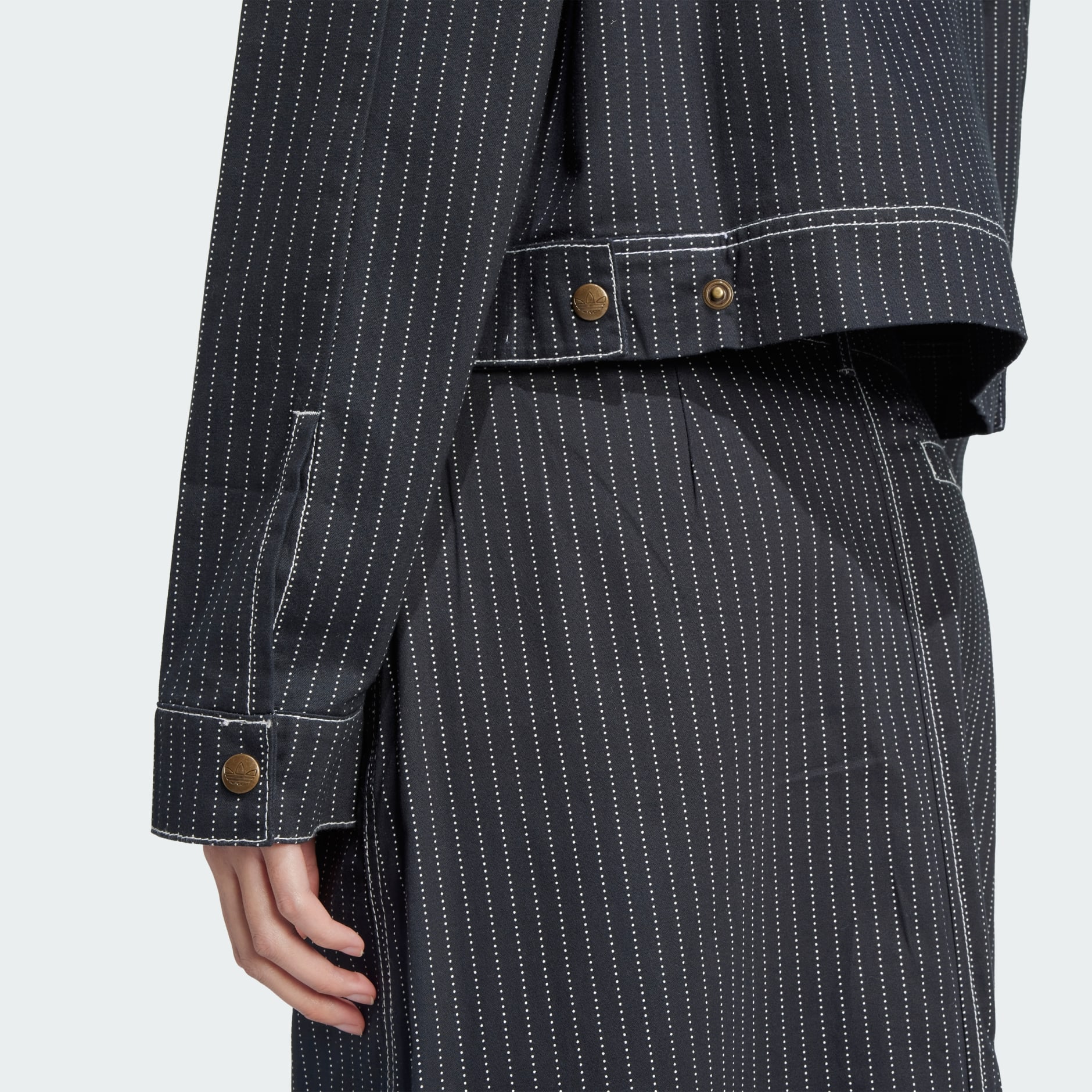 Allover Print Cropped Zipped Jacket