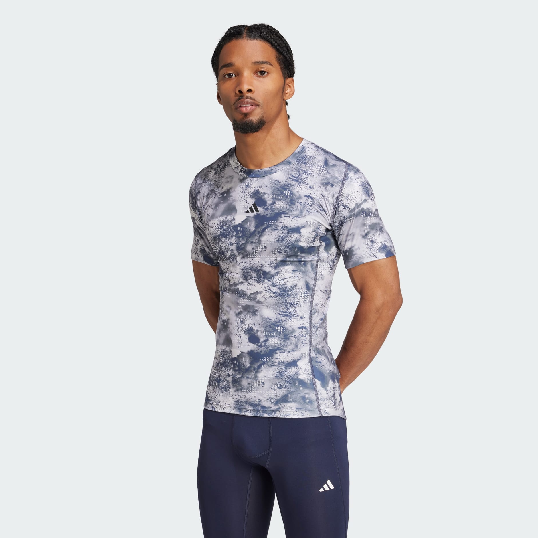 Adidas TECHFIT Training Allover Print Tee