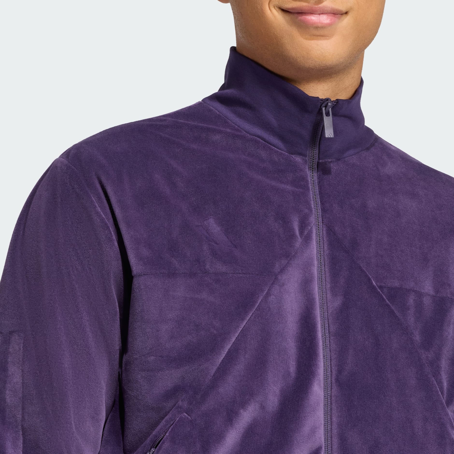 adidas Velour Track Top - Purple | adidas UAE