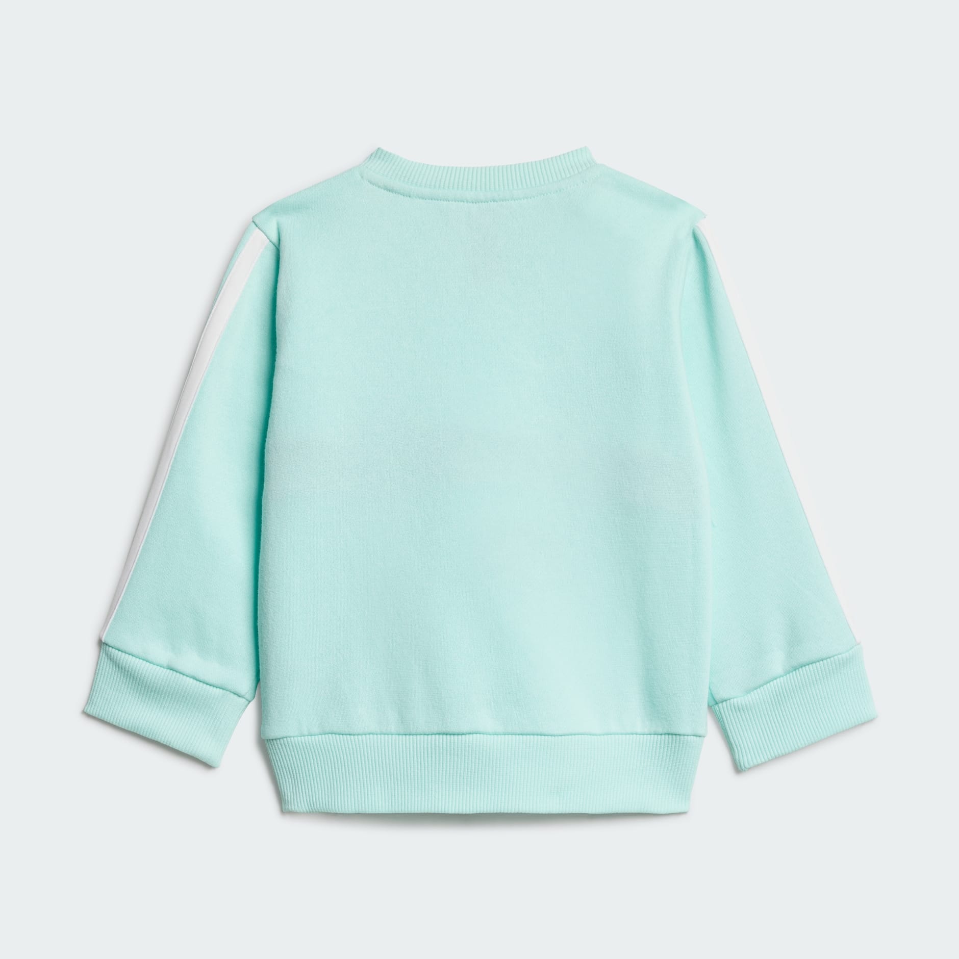 Set Seasonal Essentials Tiberio cu guler rotund și 3 dungi, din l&acirc;nă fleece, pentru copii