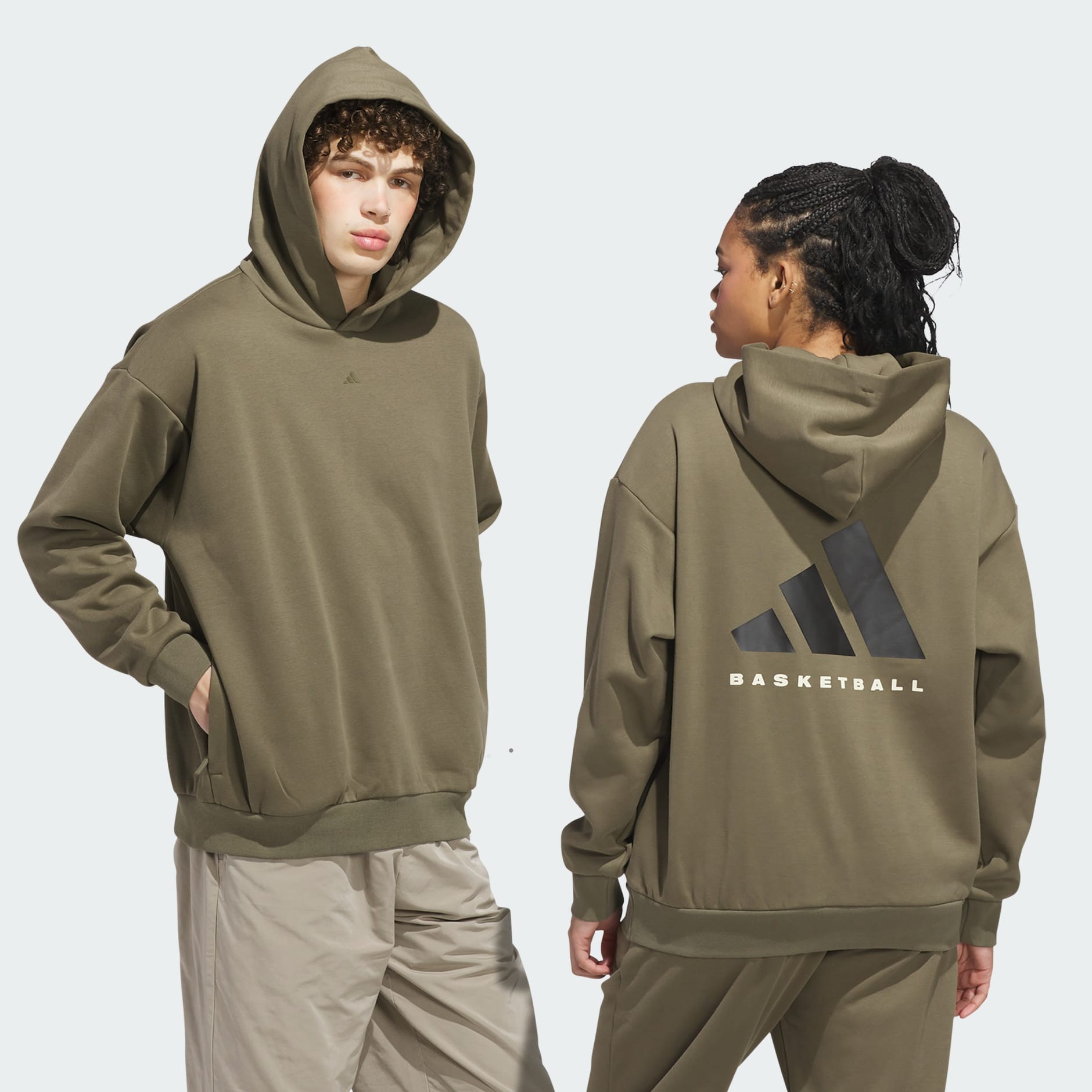 adidas Basketball Fleece Hoodie (Gender Neutral)