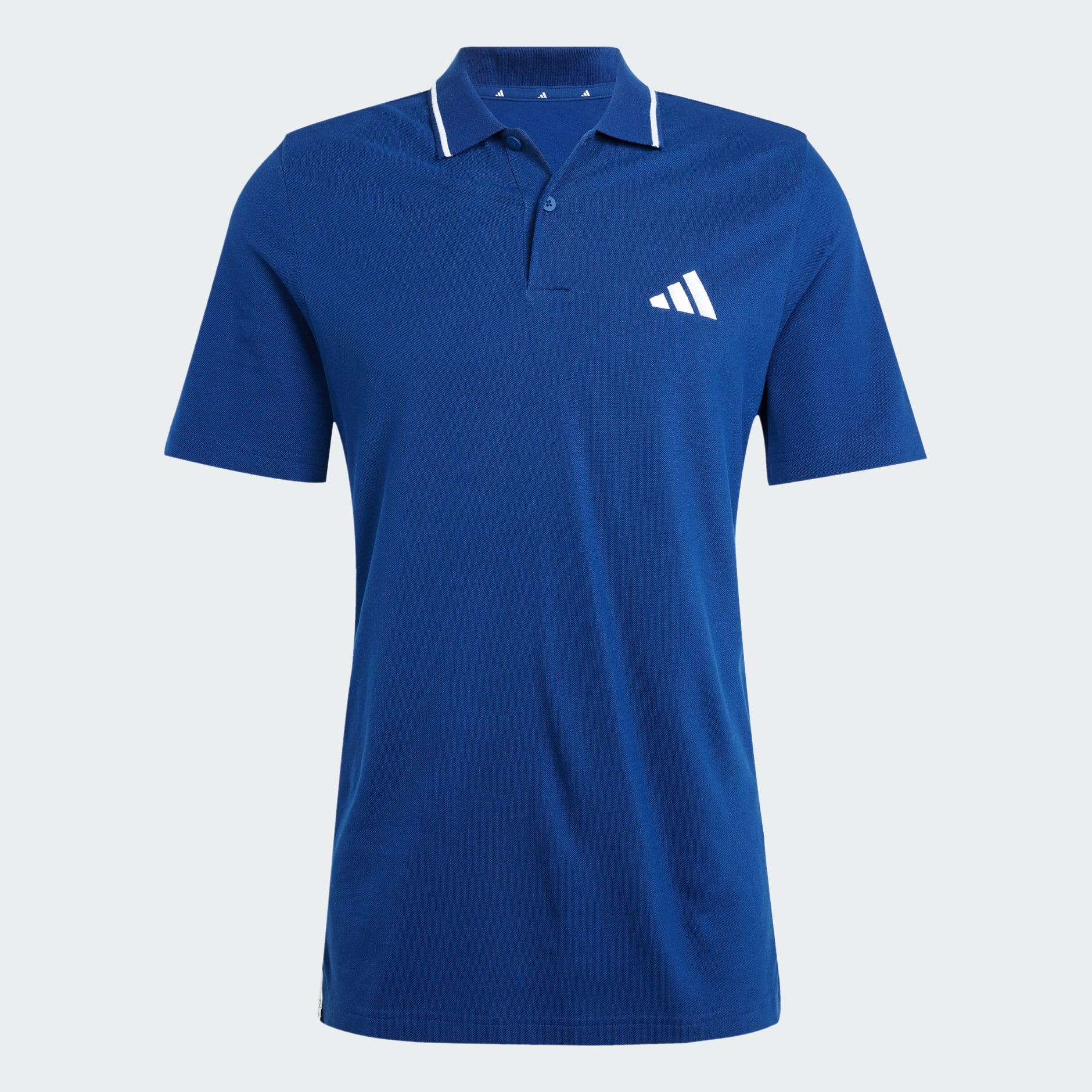 Tricou polo Piqu&eacute; Essentials cu 3 dungi