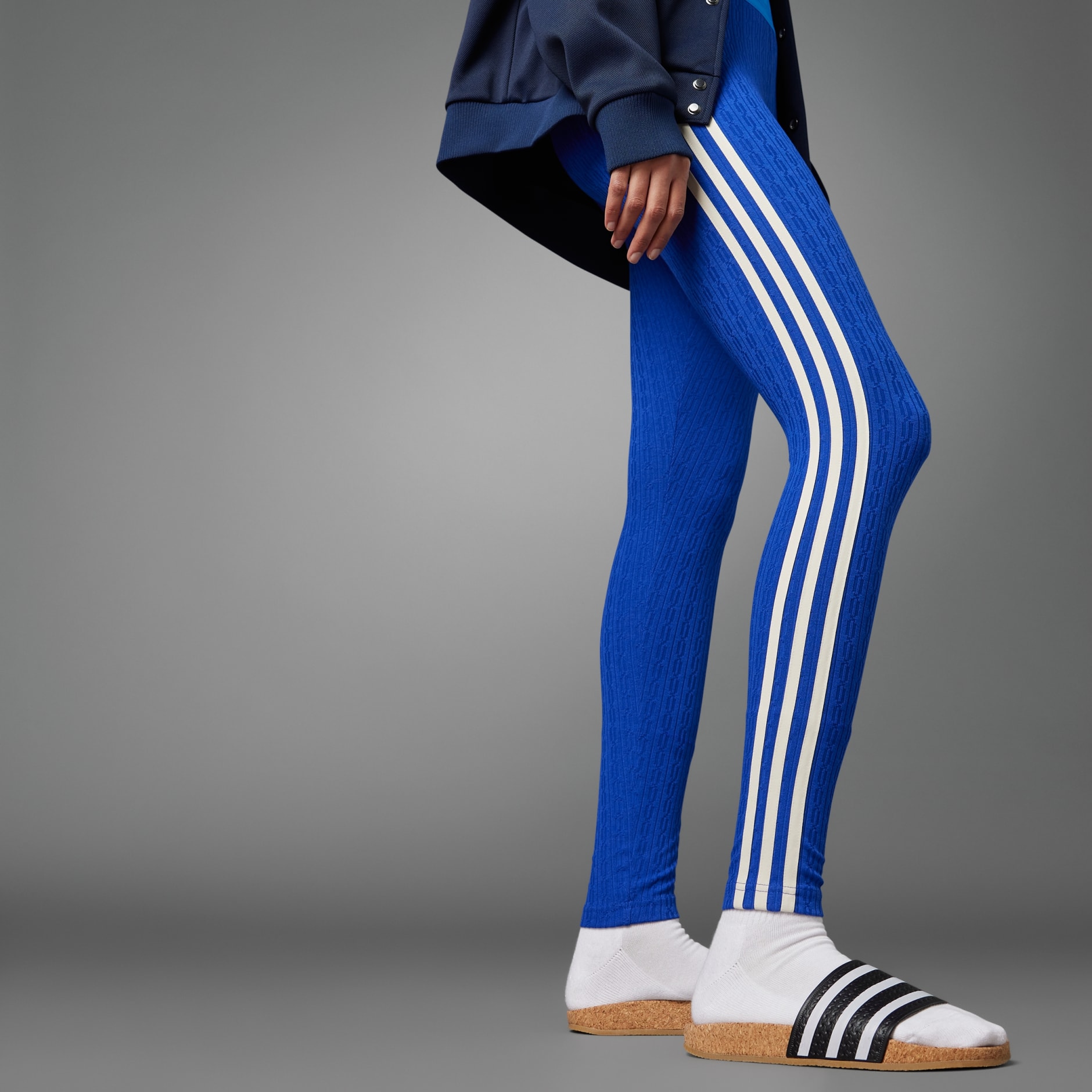 Women's Clothing - Adicolor 70s Knit Leggings - Blue