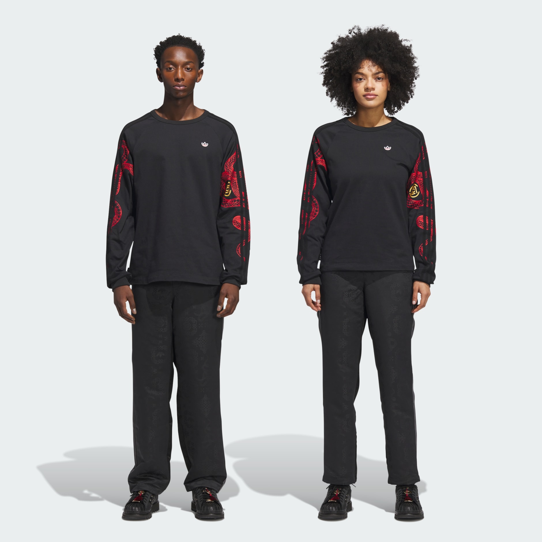【adidas】ユニセックス CLOT RAGLAN BY EDISON CHEN長袖Tシャツ Clot Raglan Long Sleeve Tee by Edison Chen (Gender Neutral
