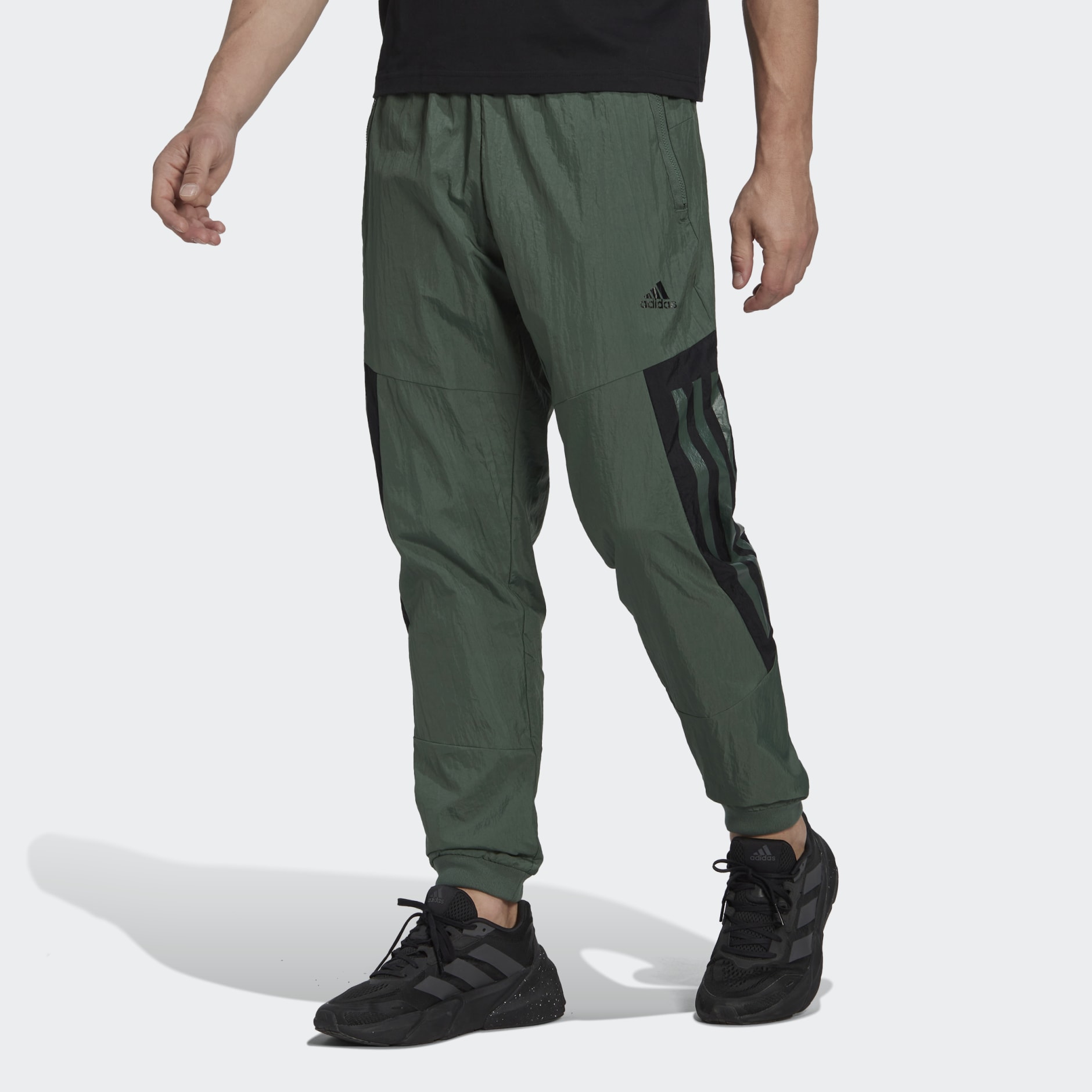 adidas Future Icons 3-Stripes Woven Pants - Green