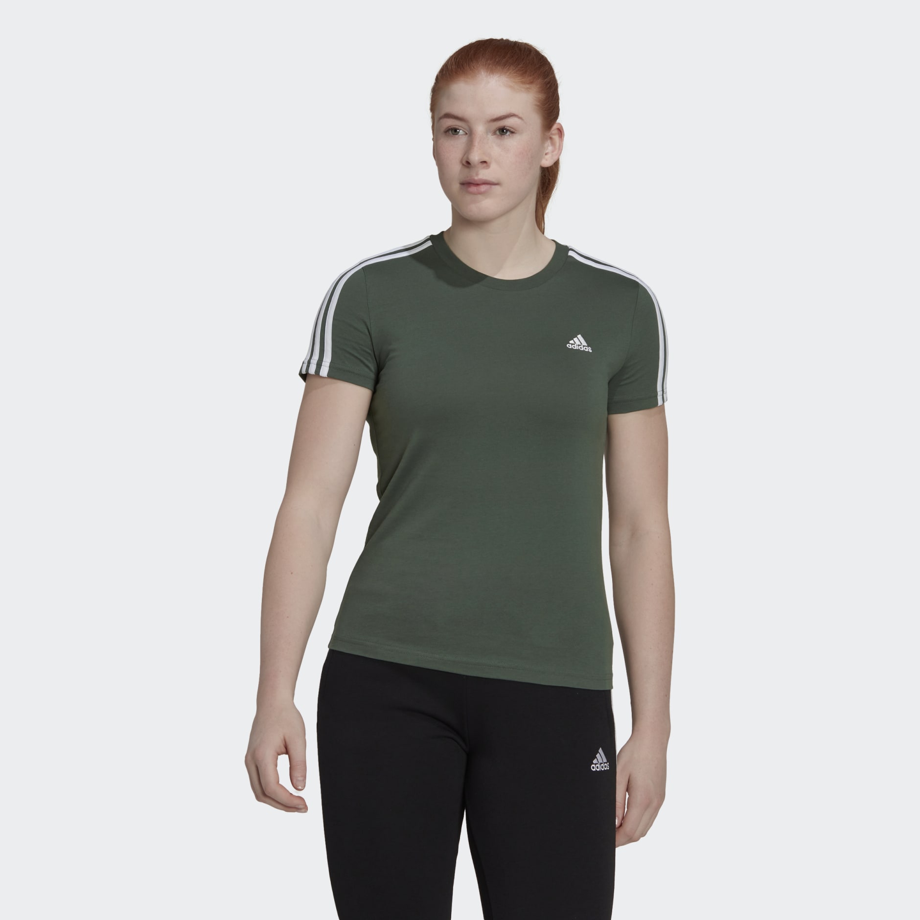 Essentials Slim 3-Stripes Tee