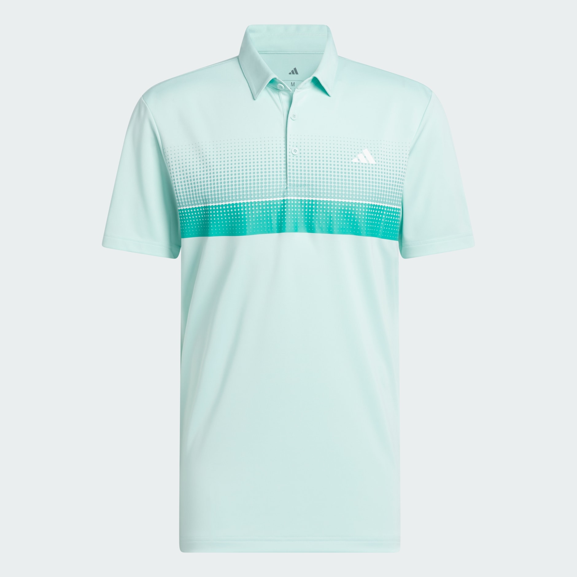 Clothing - Performance Allover Print Polo Shirt - Turquoise