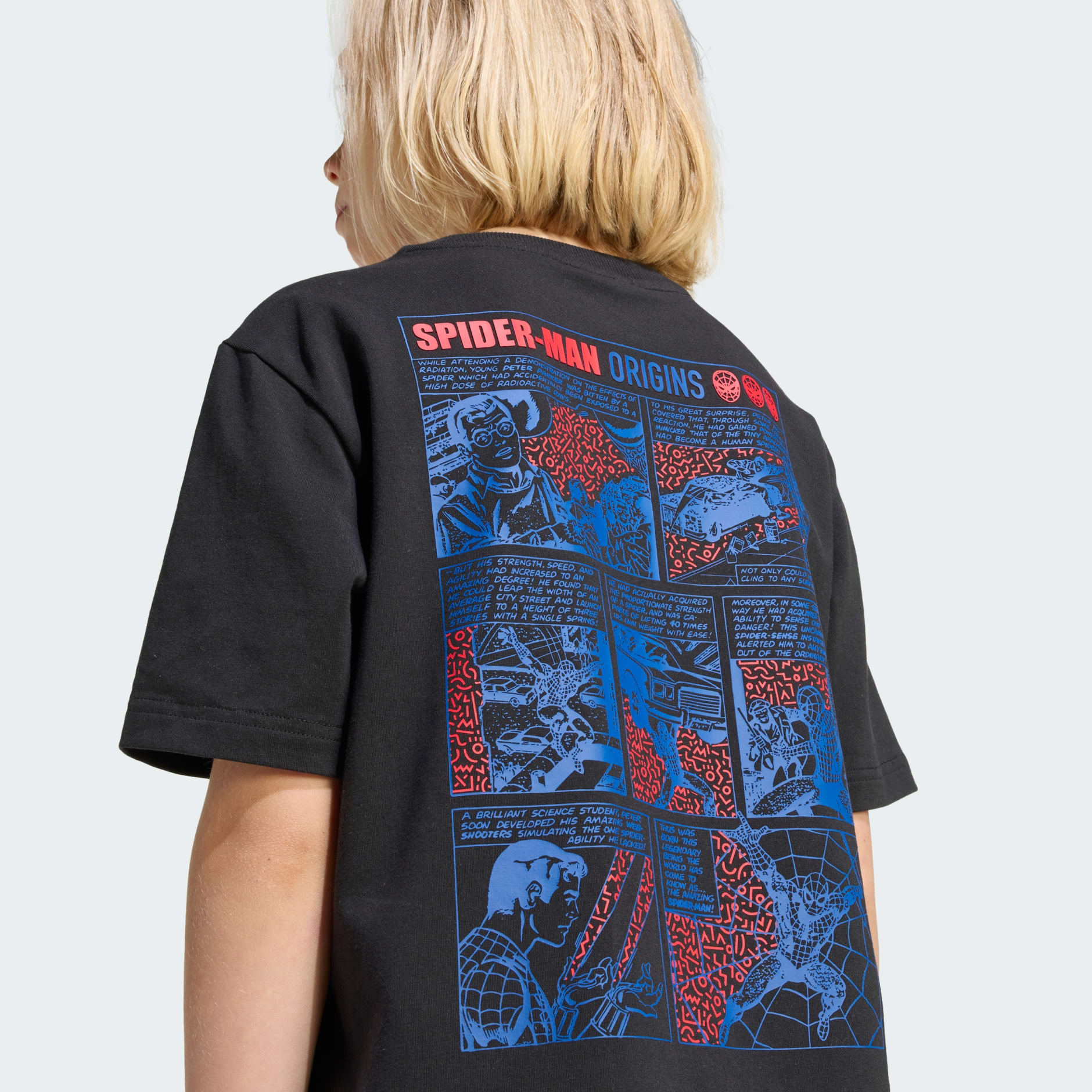 تيشيرت مزين برسومات سبايدرمان من أديداس وMarvel