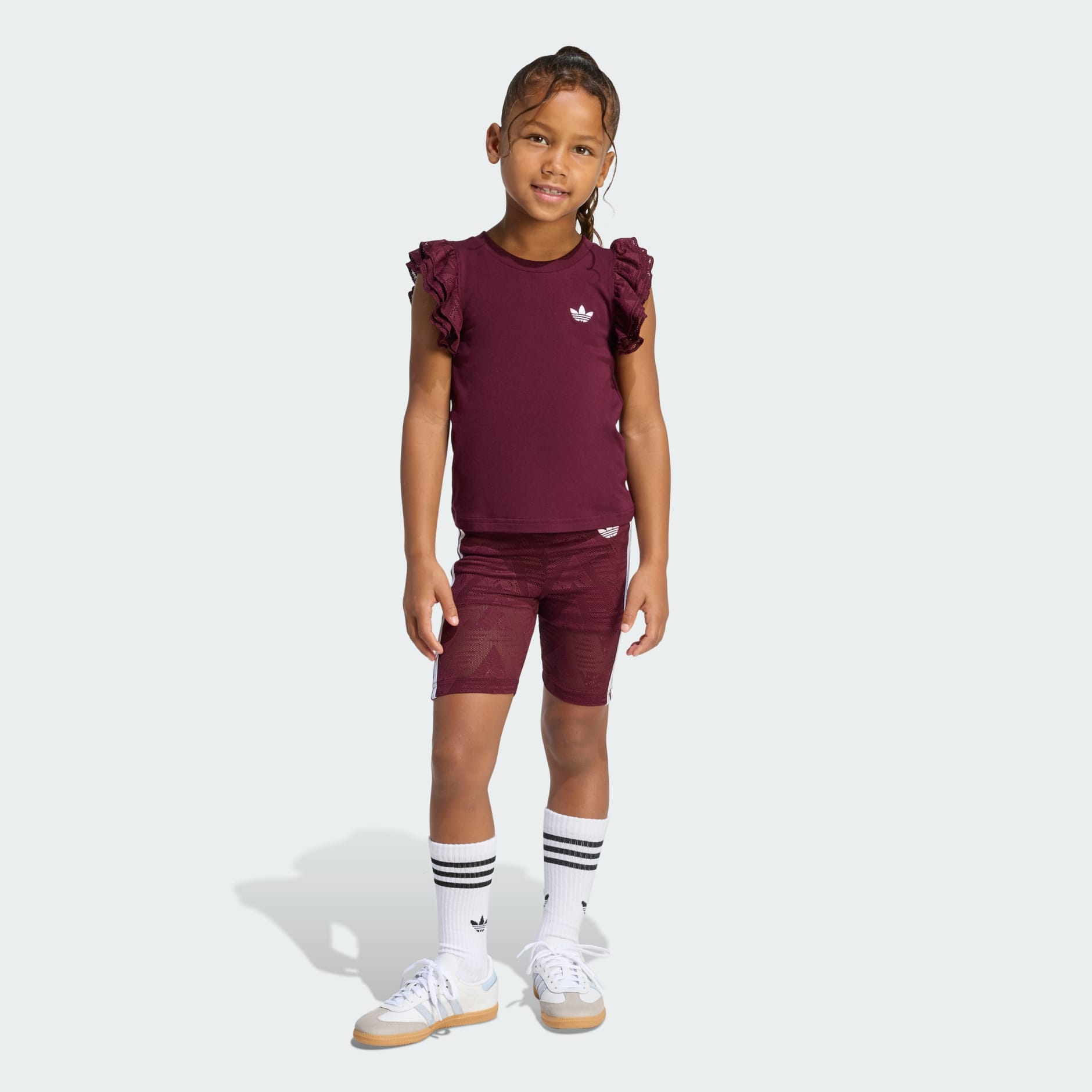 LACE CYCLING SHORT TEE SET