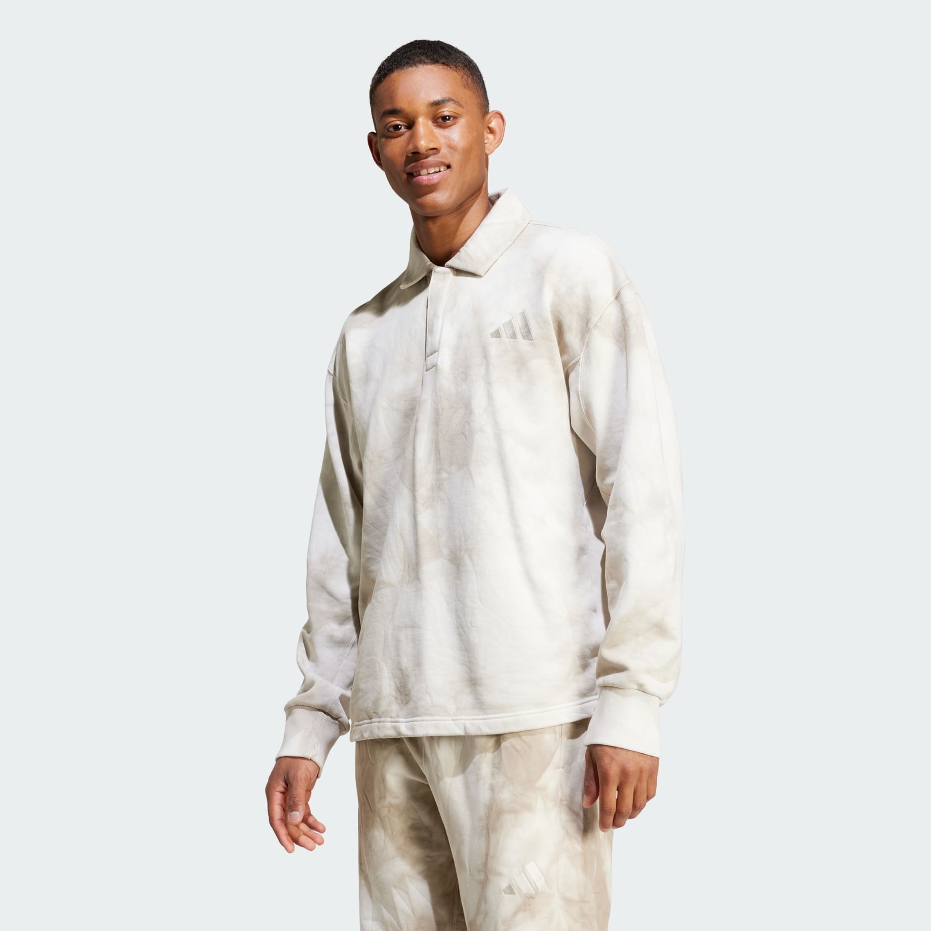 adidas ALL SZN Fleece Wash Shirt Beige adidas UAE