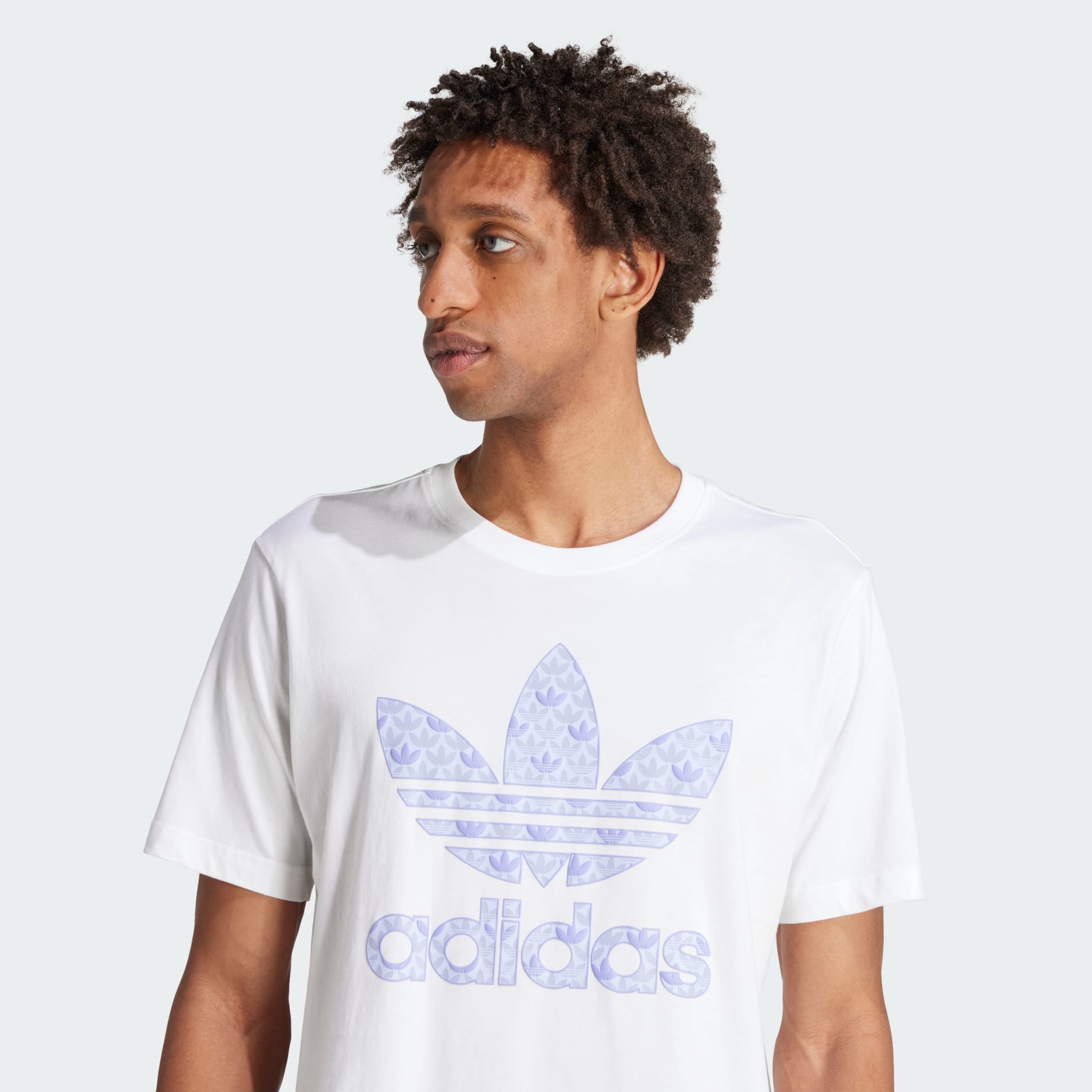 adidas Classic Monogram Graphic Tee - White | adidas GH