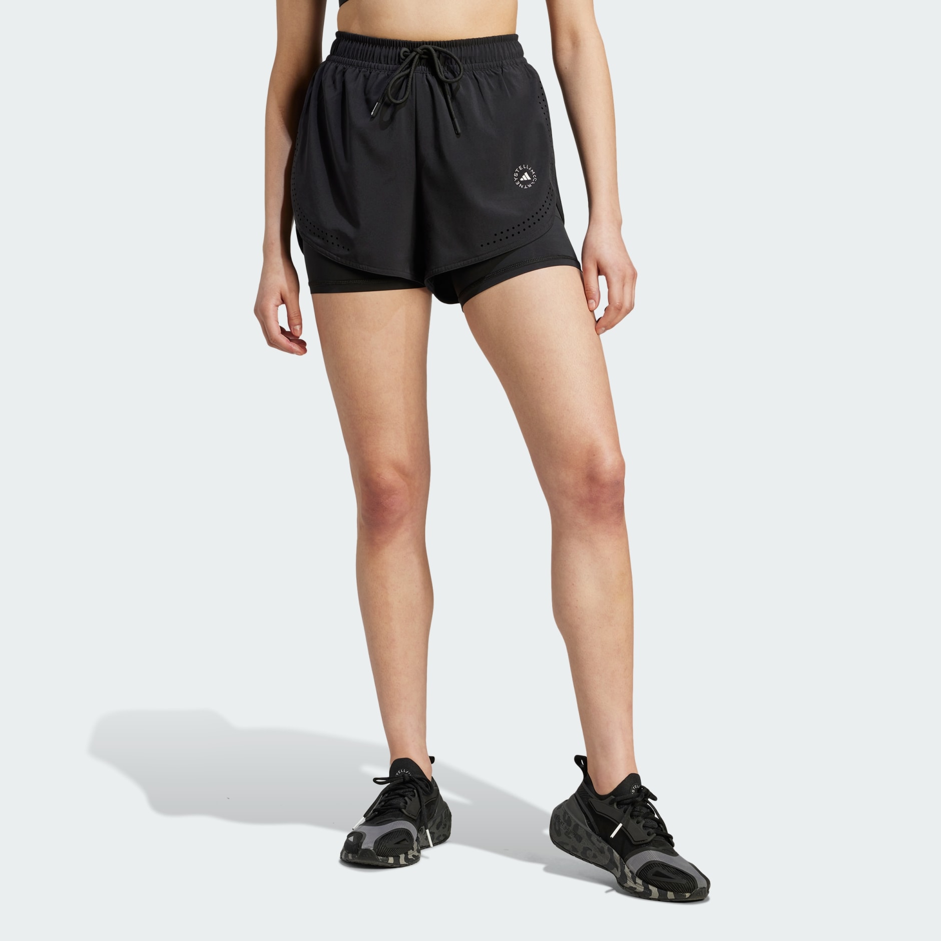 Adidas By Stella Mccartney Workout Pants Truepurpose 2 In 1 female Black plain colored size S