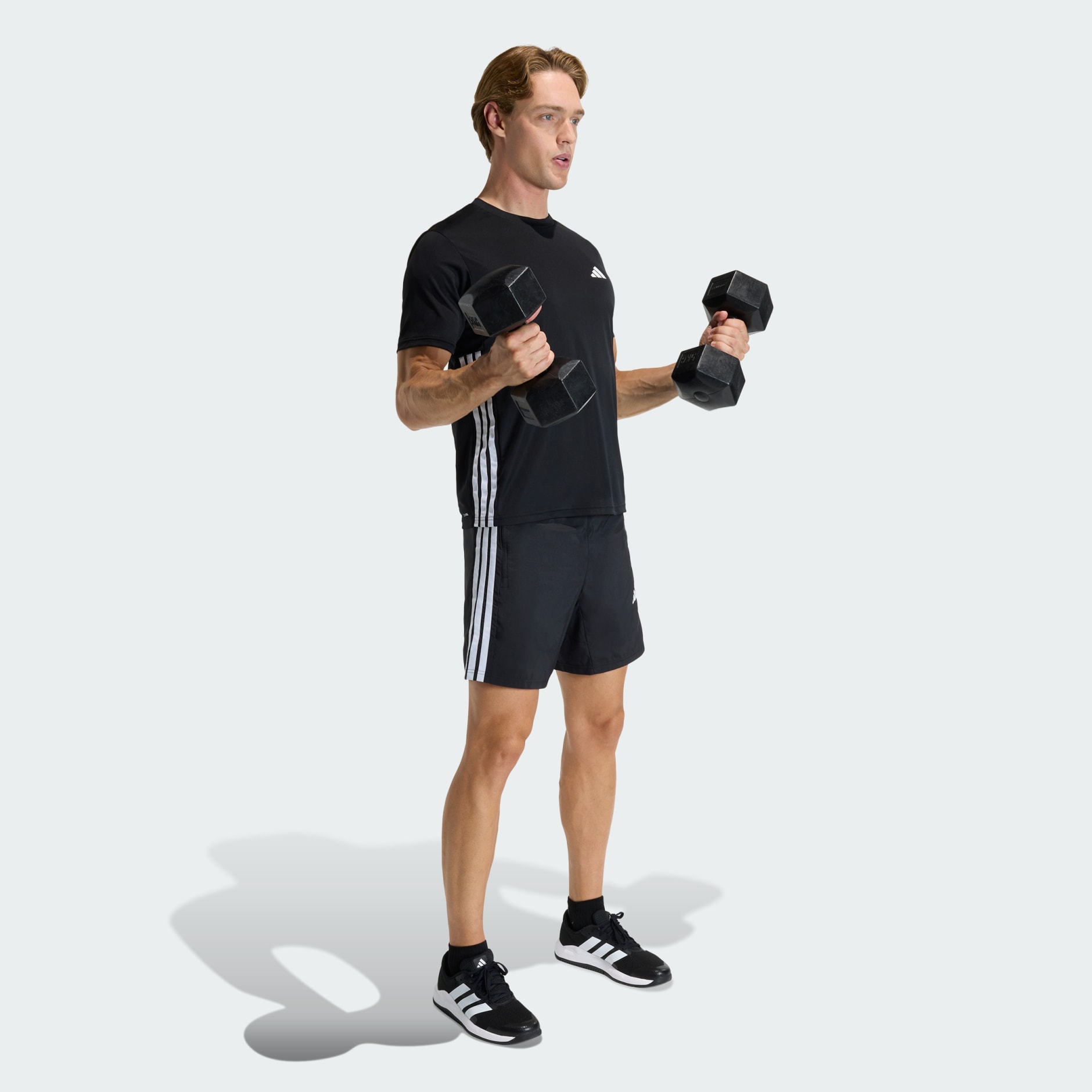 Workout Essentials Base 3 Stripes Woven Short