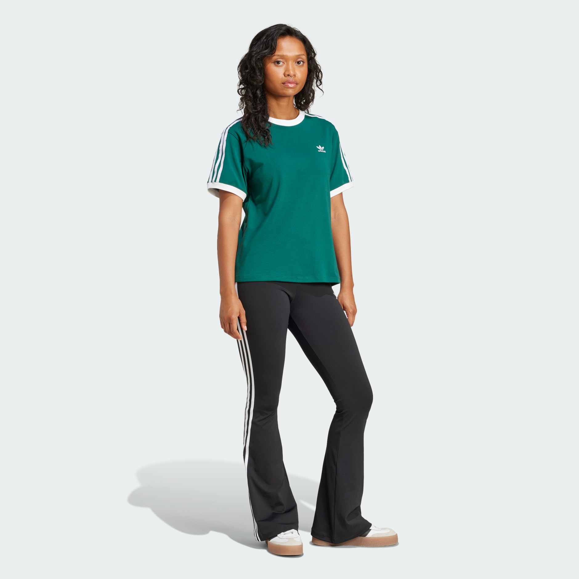 adidas 3-Stripes Tee - Green | adidas TZ