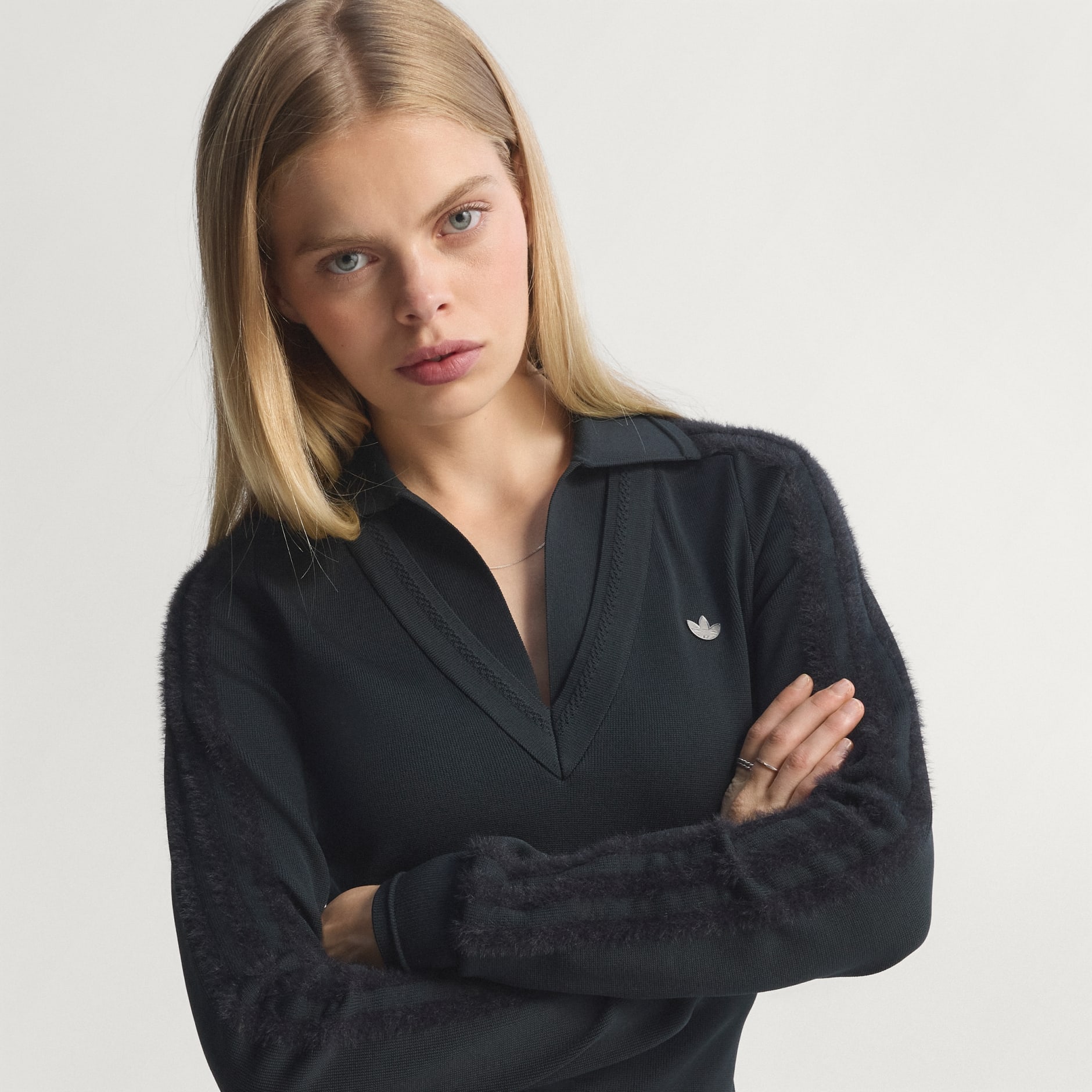 Haljina dugih rukava s ovratnikom