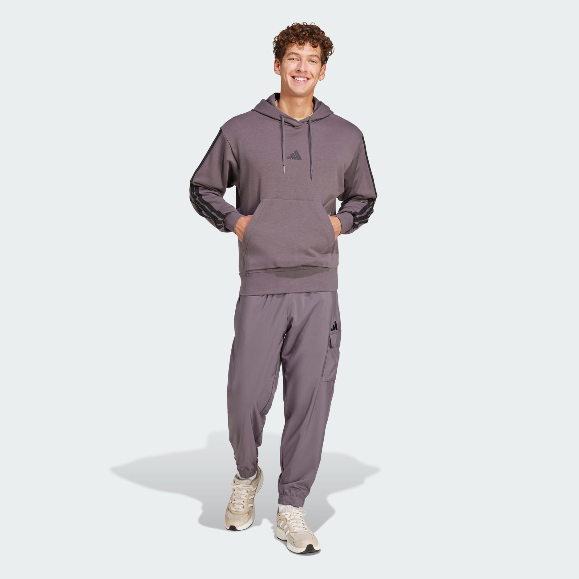 Essentials 3-Stripes French Terry Hoodie