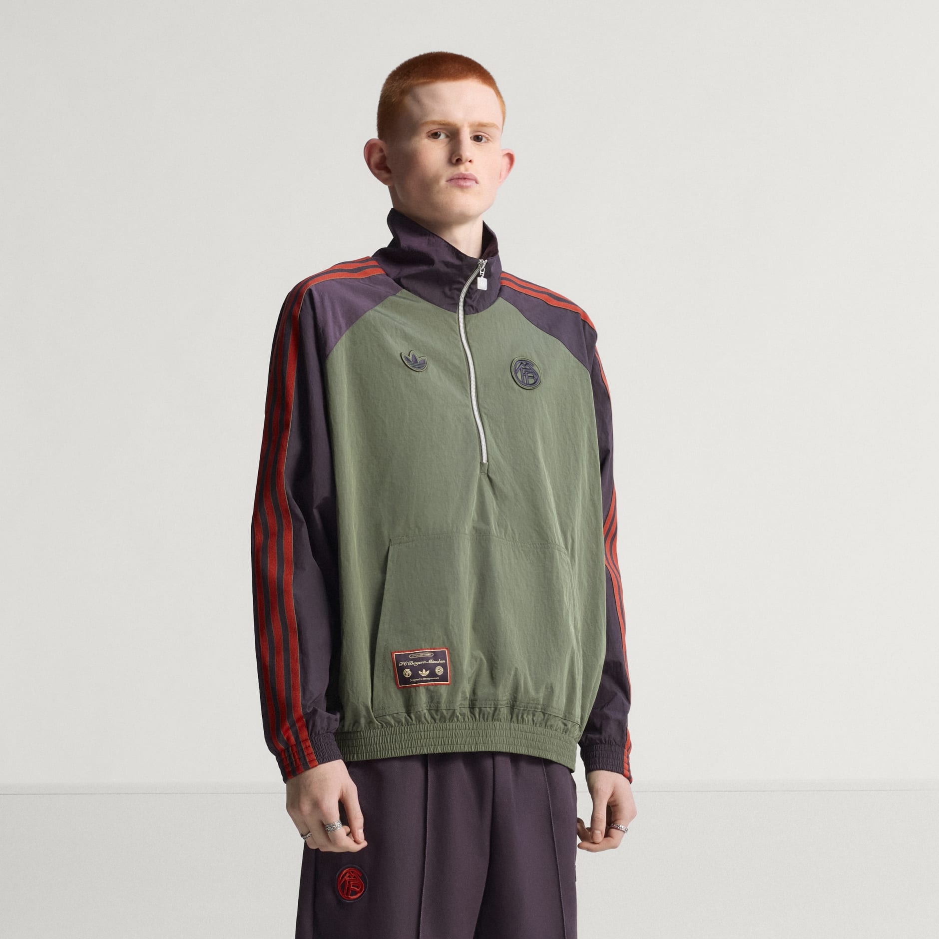 Jachetă FC Bayern Terrace Icons cu fermoar 1/2