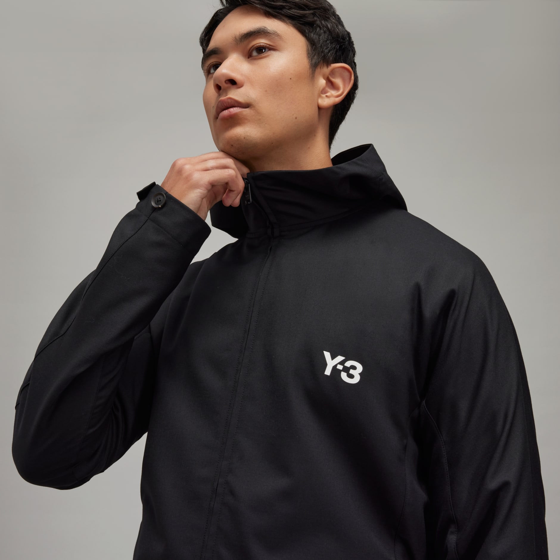 Y-3 Refined Wool Hooded Top - 3-Stripes