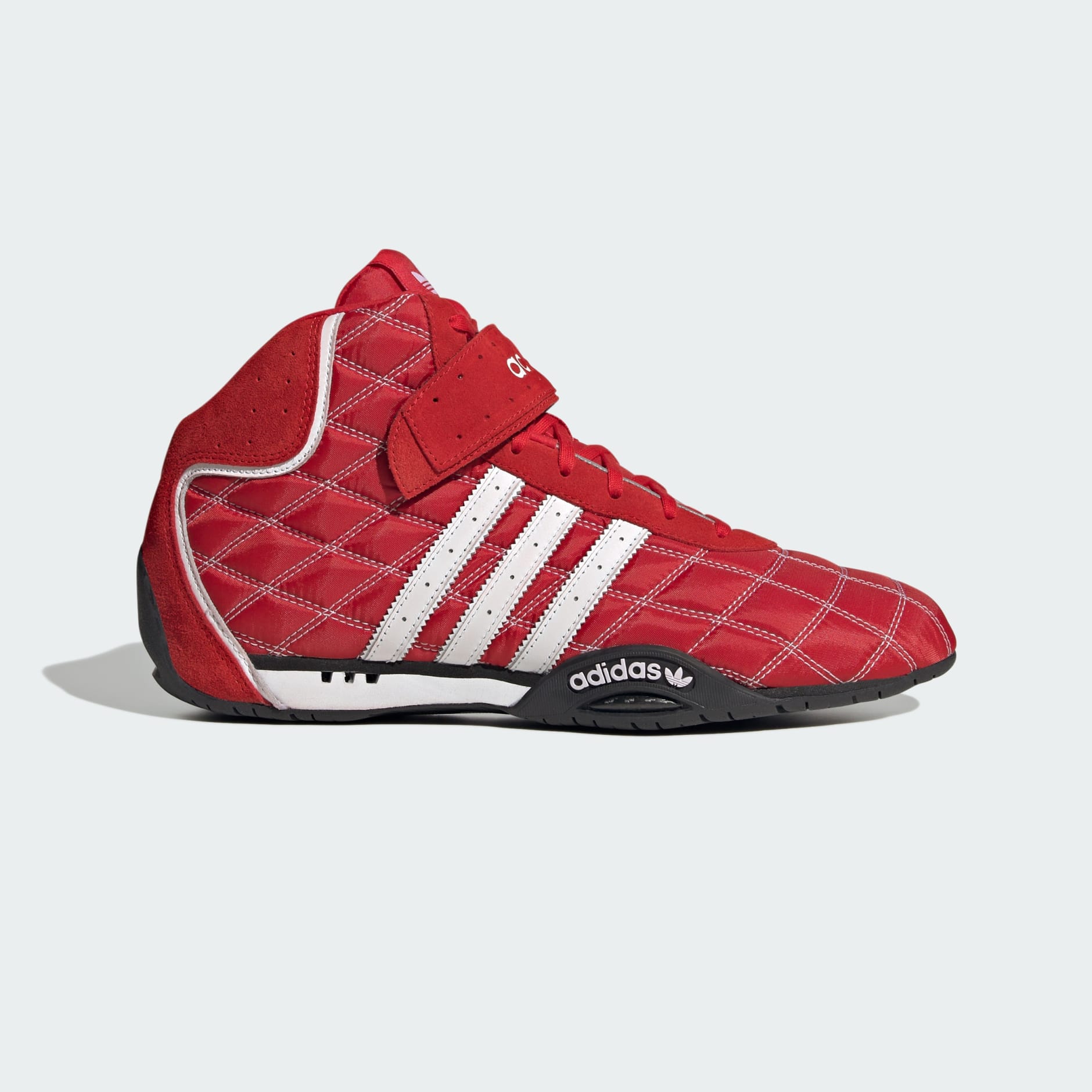 Adidas superstar red high best sale