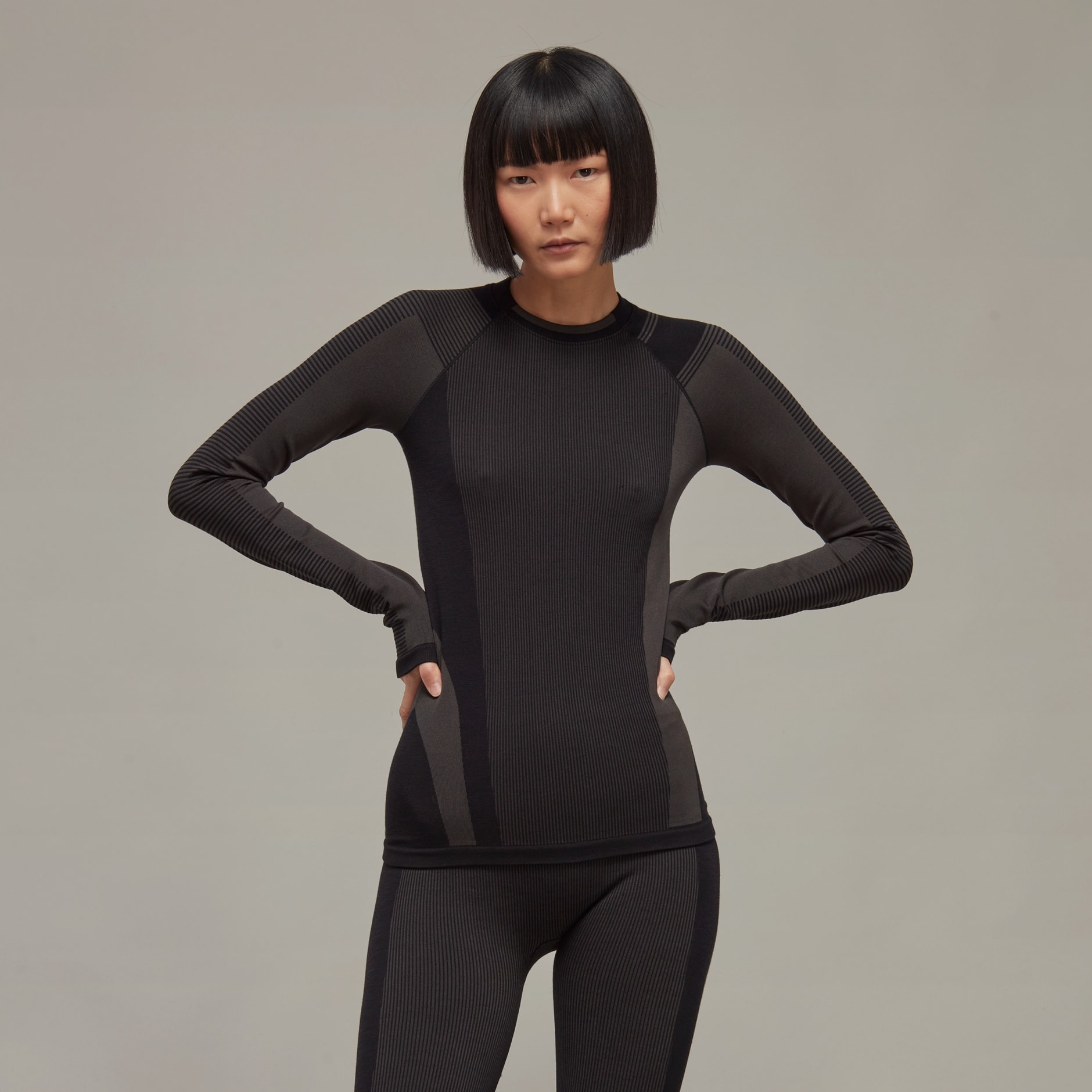 Y-3 Classic Seamless Knit Long Sleeve Tee