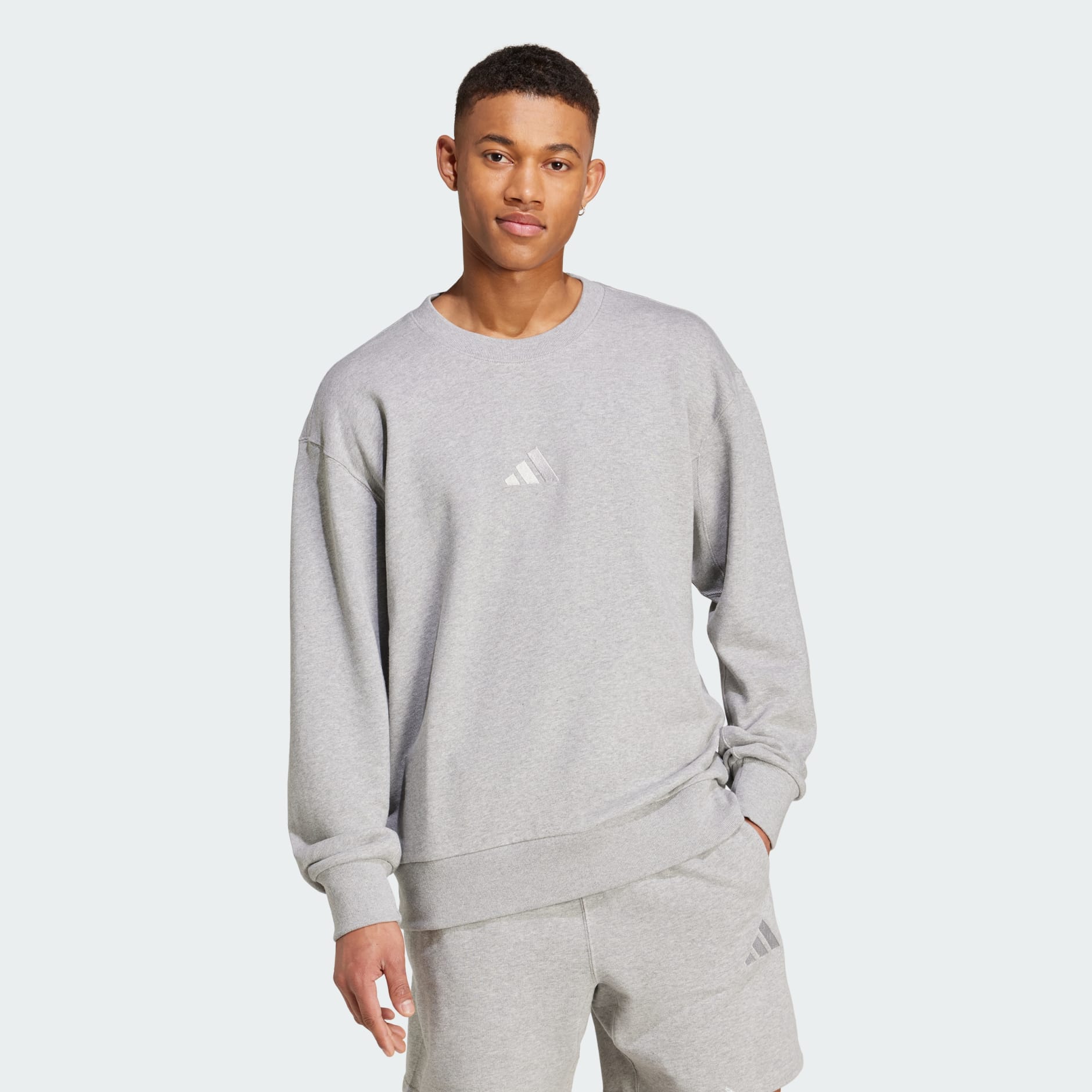 Men's Clothing - ALL SZN French Terry Crew Sweatshirt - Grey | adidas ...