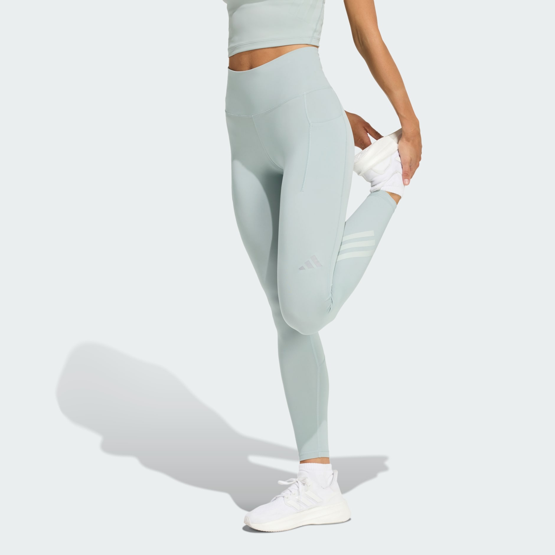adi365 Climacool 3 Stripes Running Full Length Leggings