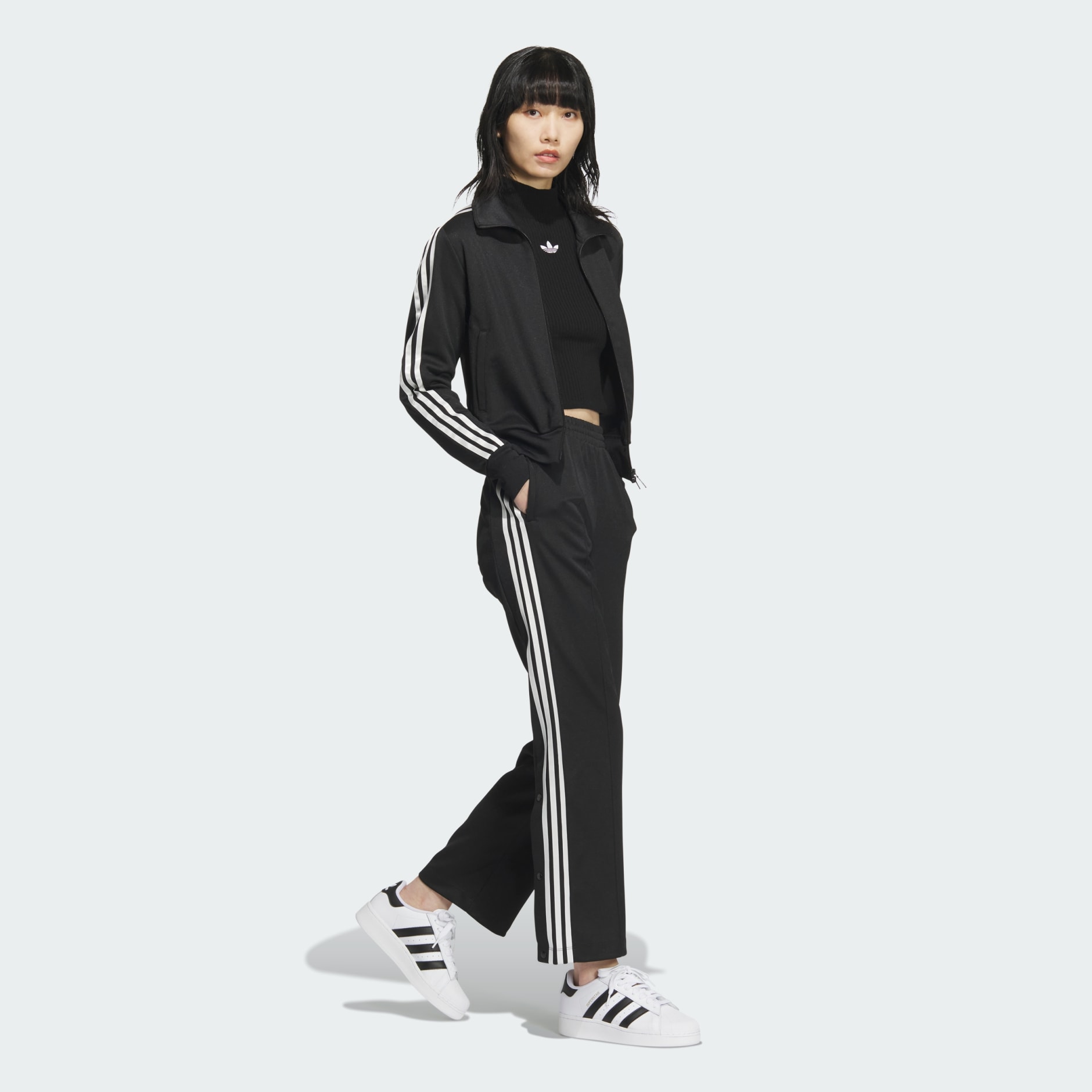 Retro Trefoil Track Top - Black | adidas Hong Kong