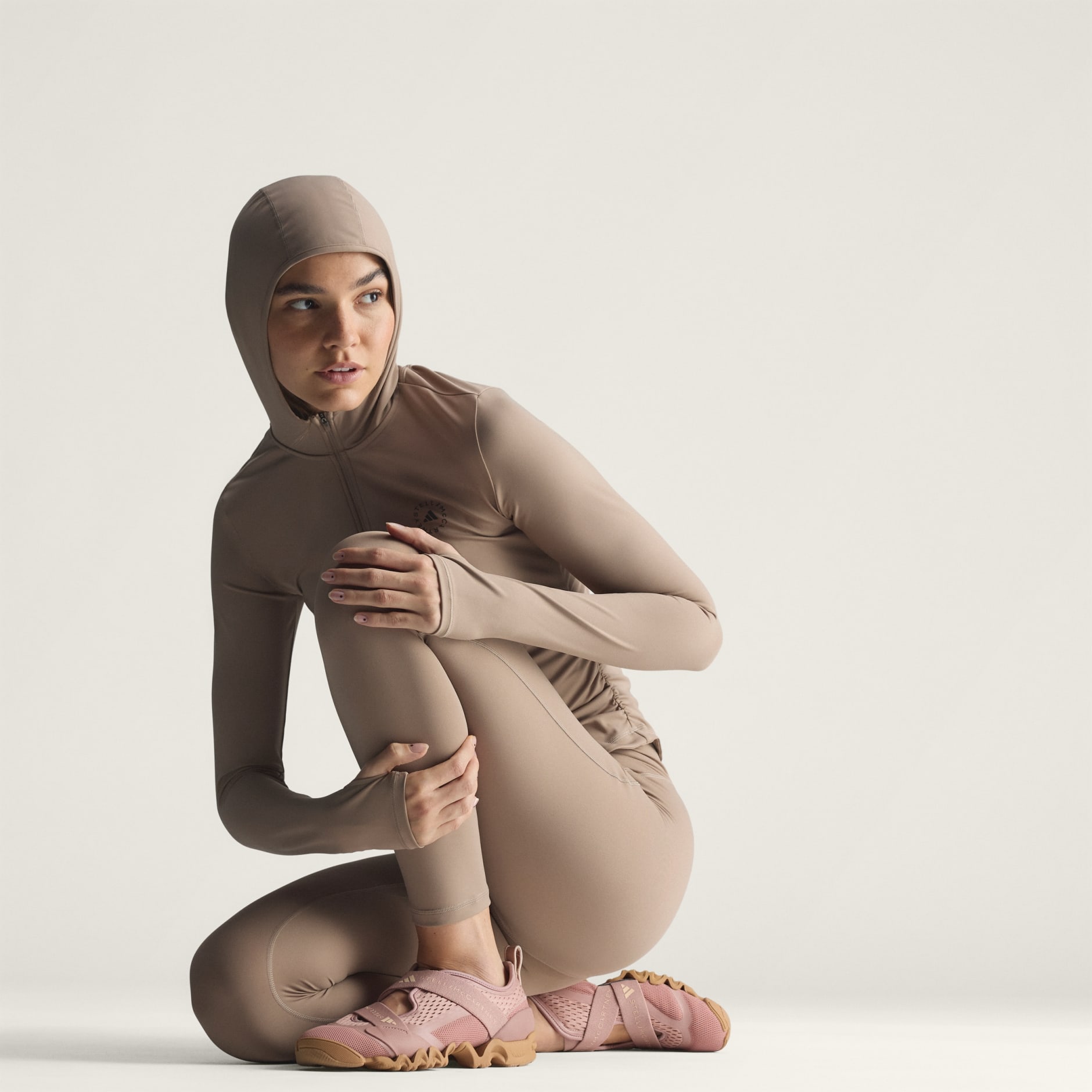 adidas by Stella McCartney Studio Ruched Long Sleeve Top