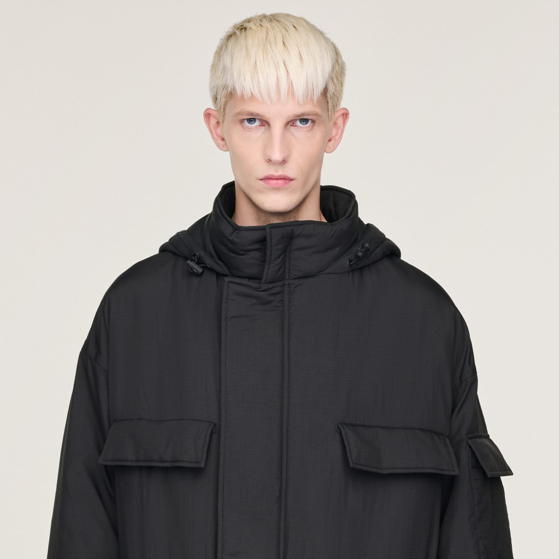 Jachetă parka Y-3 căptușită, cu glugă