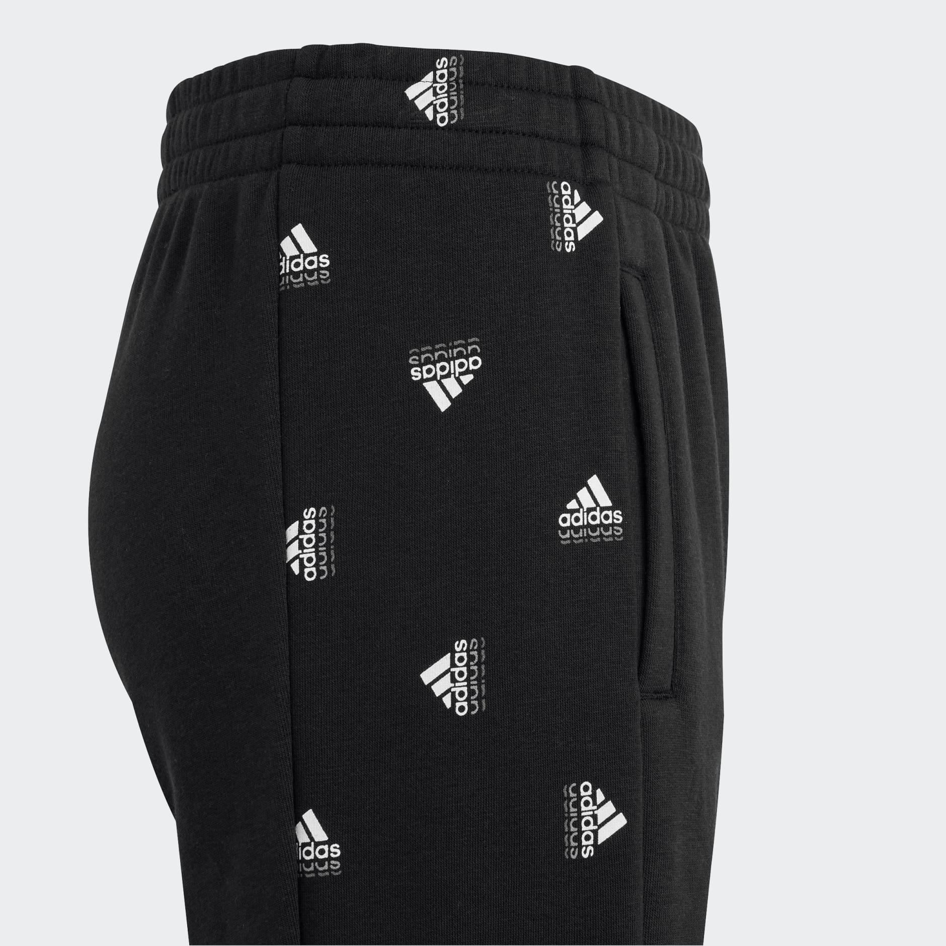 Brand Love Side Insert Print Pants