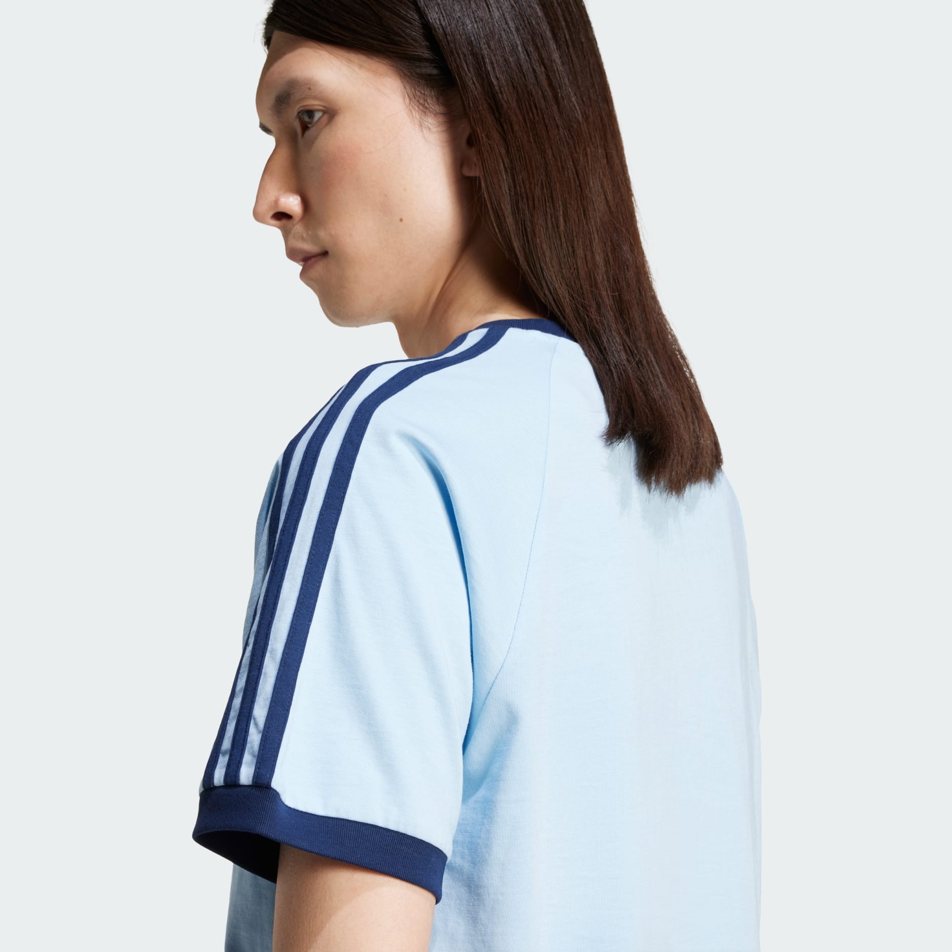 Clothing - Adicolor Classics 3-Stripes Tee - Blue | adidas Oman