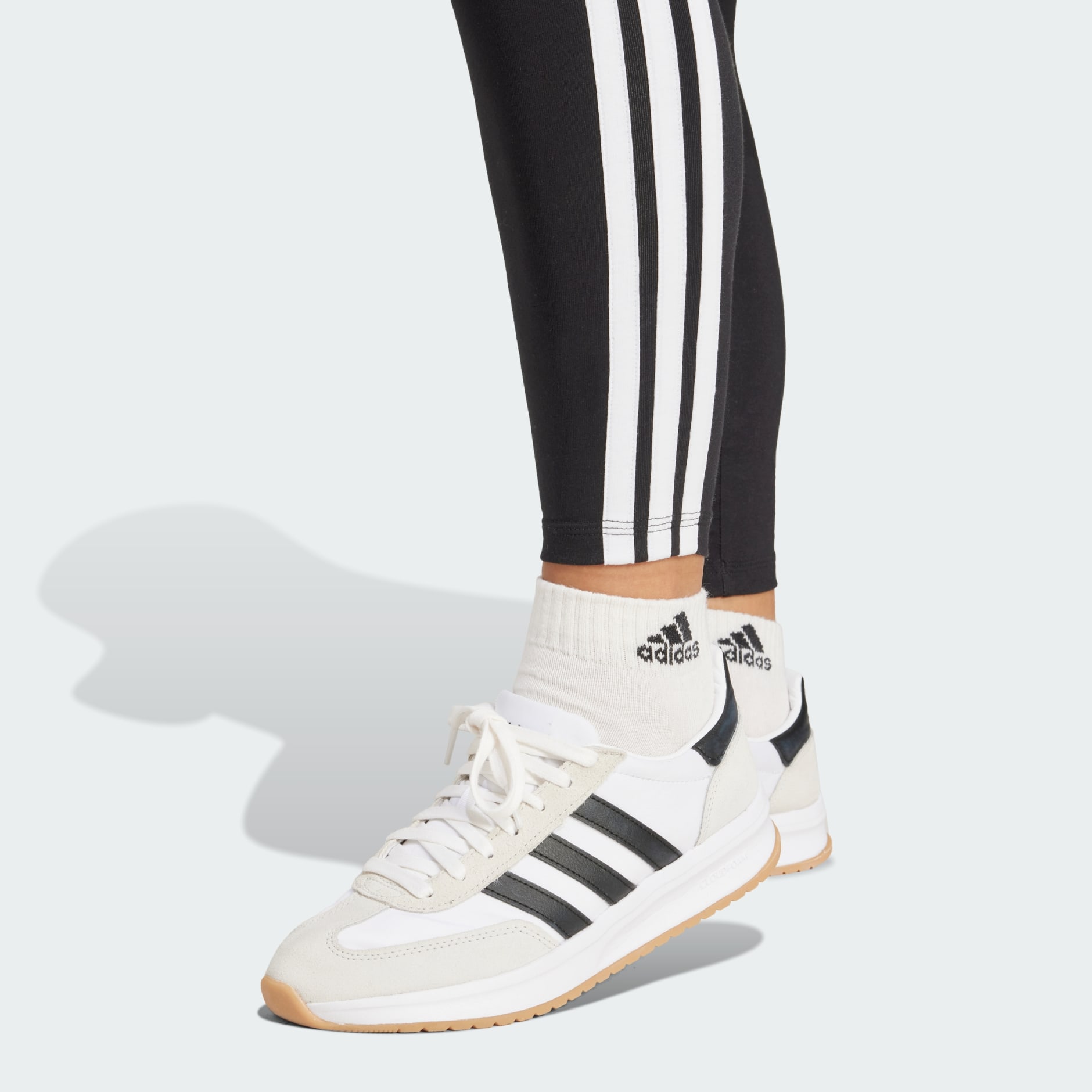بنطال ضيّق Essentials 3-Stripes Cotton