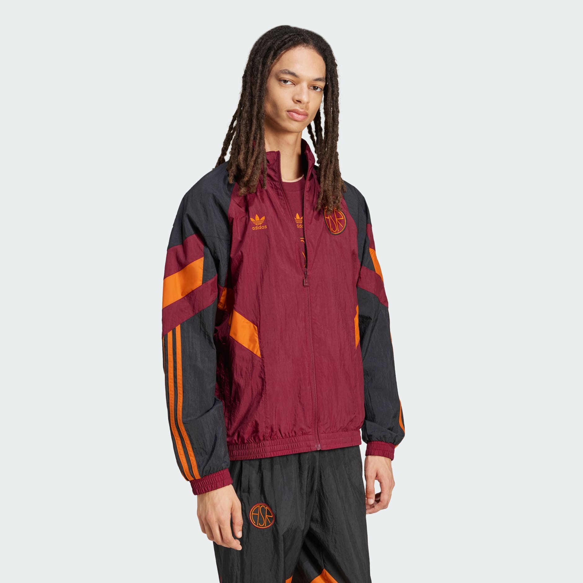 Clothing AS Roma Originals Track Top Burgundy adidas Israel