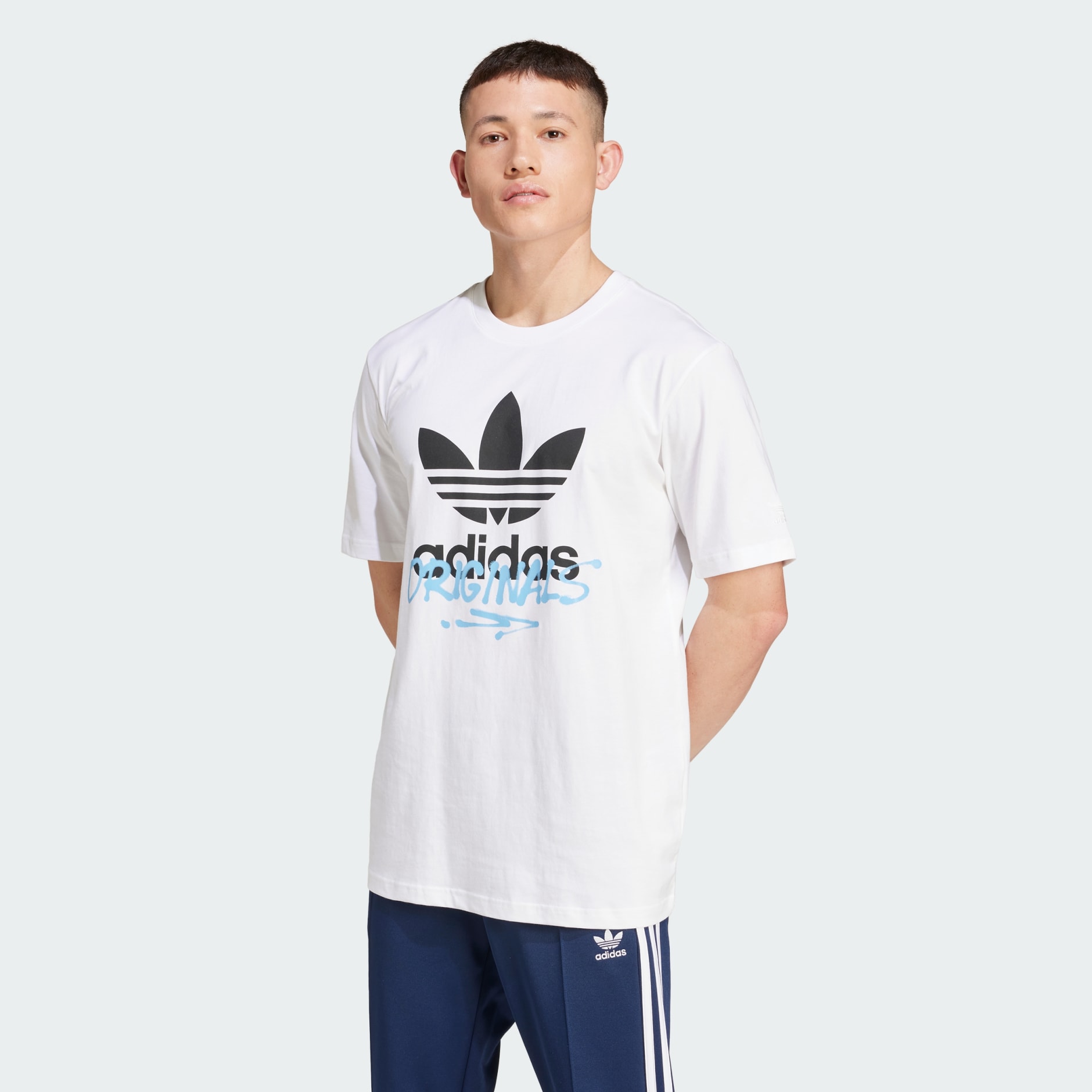 Men s Clothing Training Supply Street Tee 1 White adidas Saudi Arabia