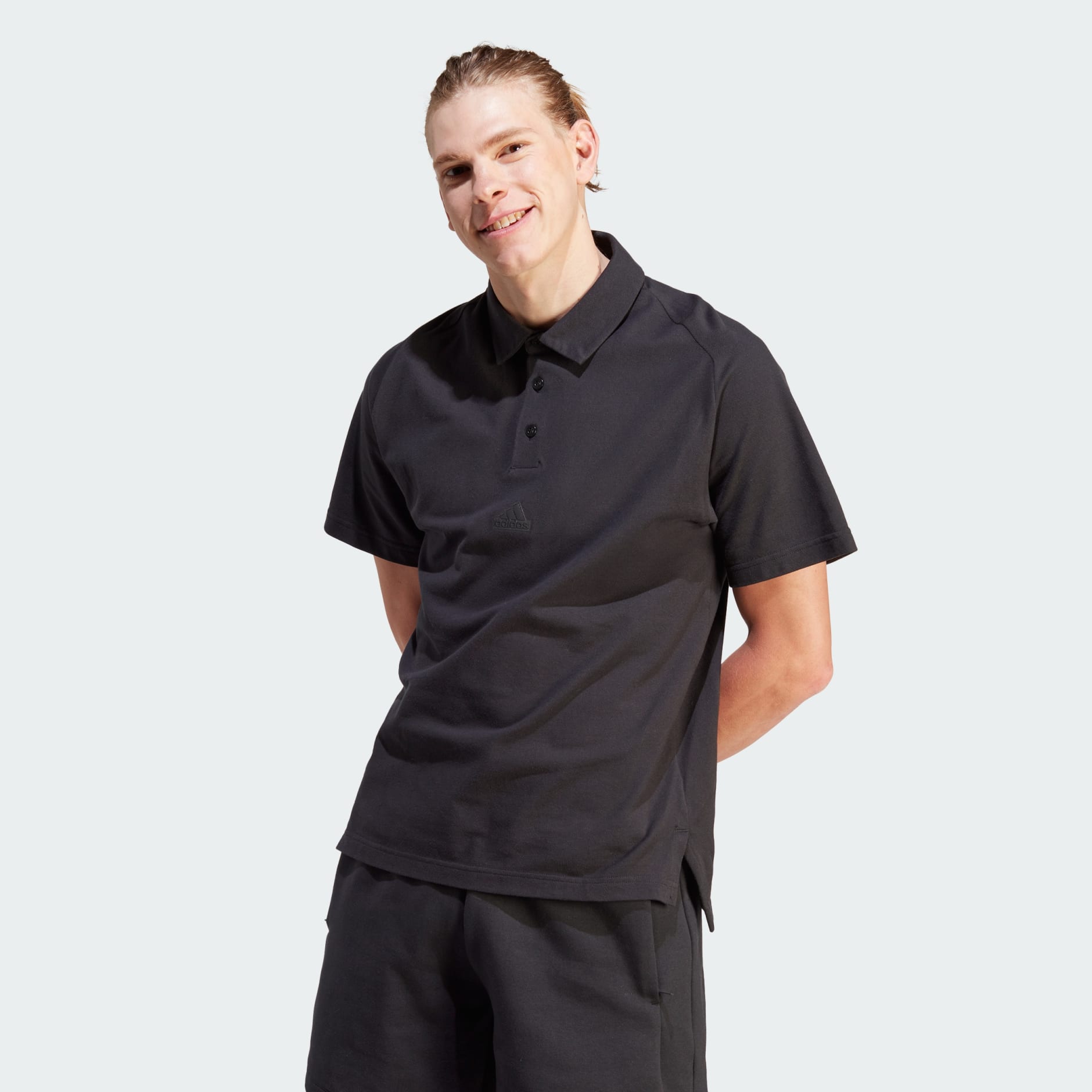 adidas adidas Z.N.E. Premium Polo Shirt - Black | adidas UAE